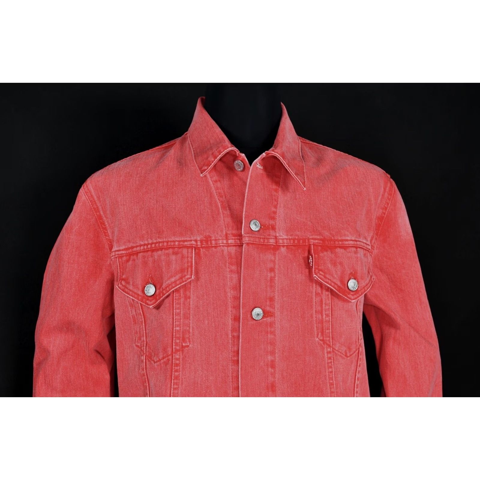 Levi's Levi's Trucker Jacket Denim Cotton 70500 9163 Washed Red XL Men’s Retro Casual Jacket XL Red Mens Leather? Size US XL / EU 56 / 4 - 7 Thumbnail