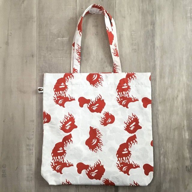Bape × Nigo BAPE Fire camo tote bag a bathing ape flame NIGO Size ONE SIZE - 3 Thumbnail