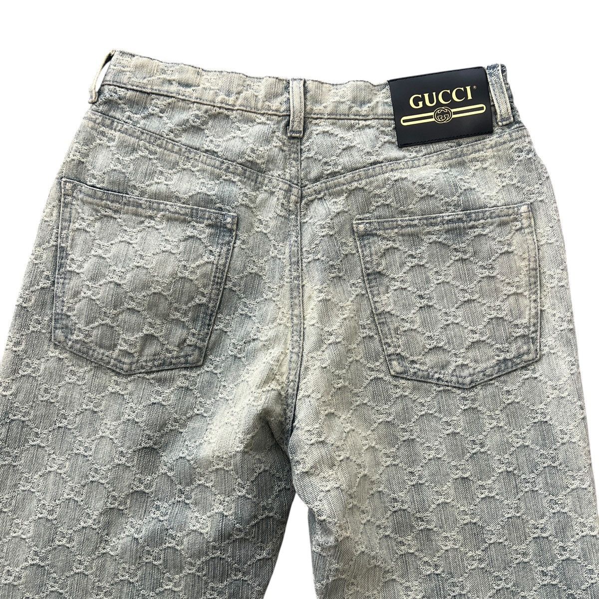 Gucci GUCCI 2022FW GG Pattern Jacquard Straight Denim Pants Size 25" / US 0 / IT 36 - 10 Thumbnail