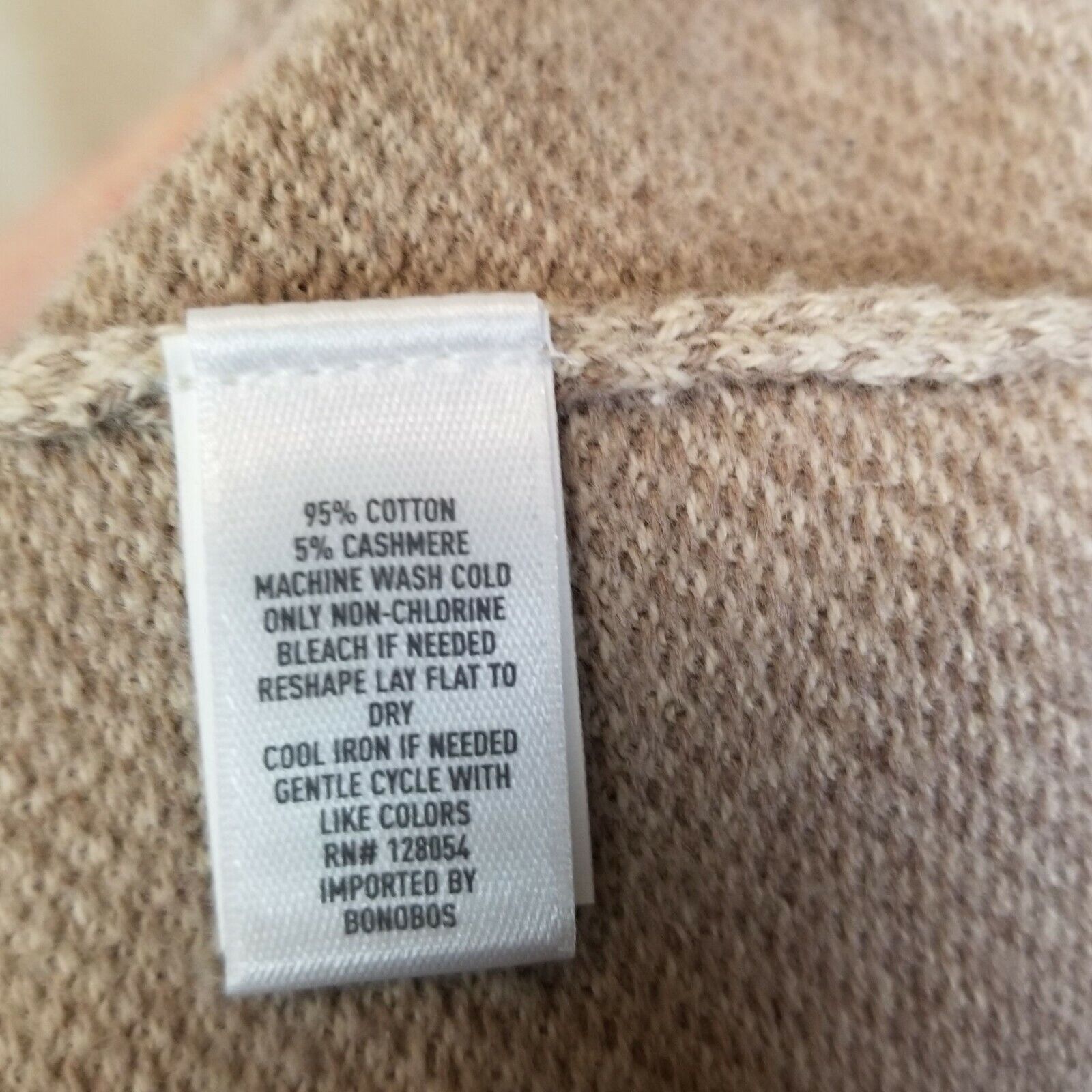 Bonobos Bonobos Mens Cotton Cashmere Sweater Neutral Minimalist Size US M / EU 48-50 / 2 - 7 Thumbnail