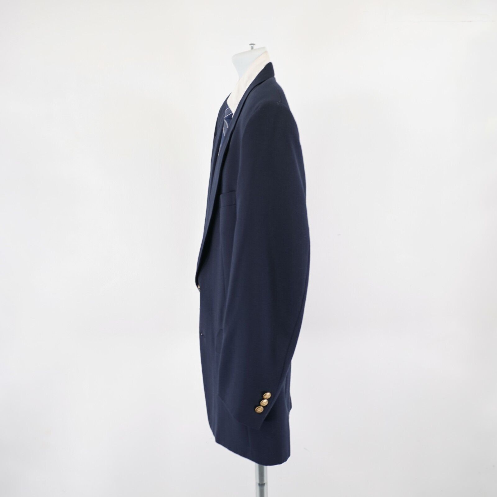 Hart Schaffner Marx Jack Nicklaus Tournament Series Wool Blue 2 Gold Button Blaz Size 42R - 6 Thumbnail