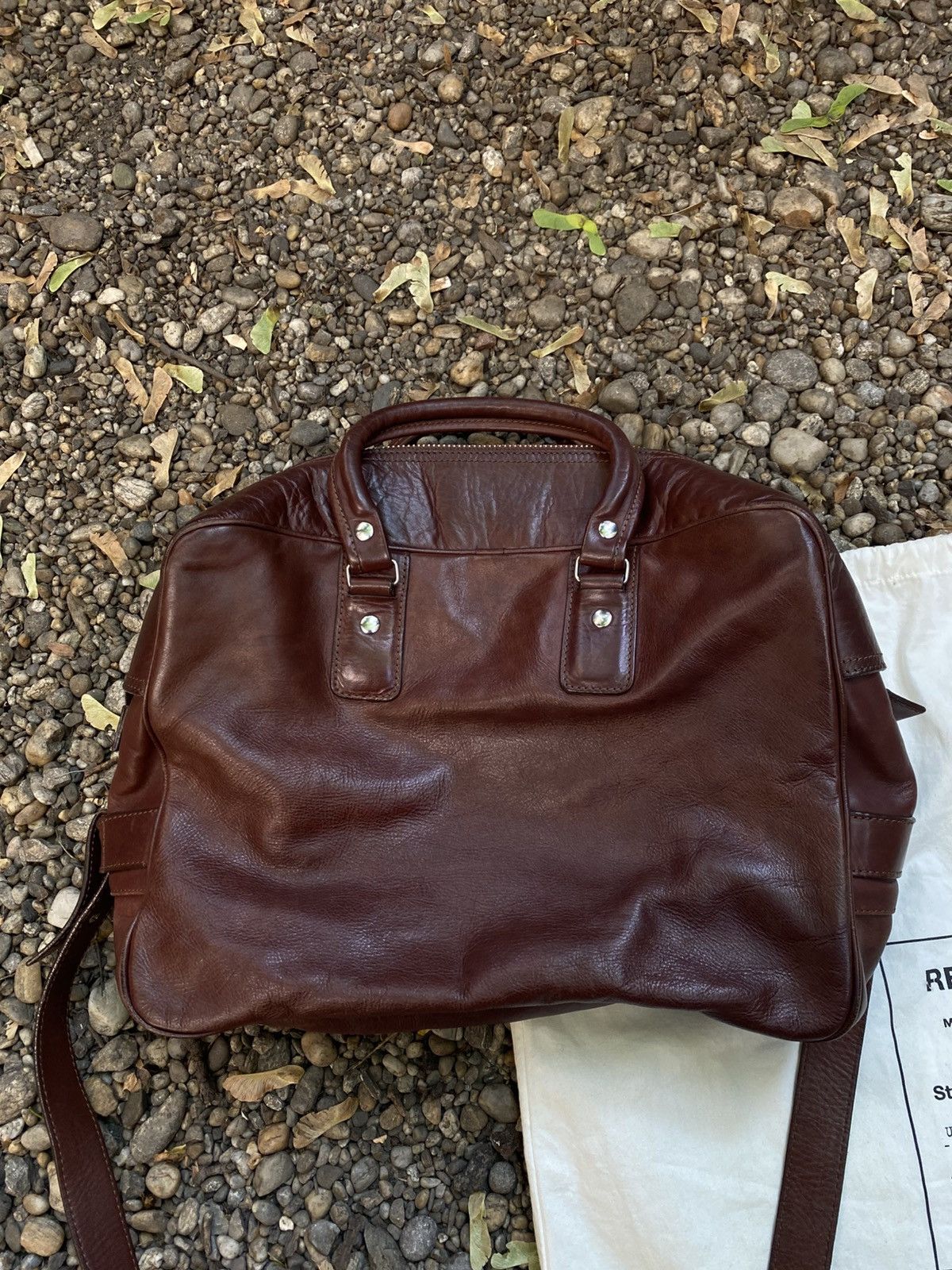 H&M × Maison Margiela × Vintage Maison Margiela x H&M Double Side Leather Bag Size ONE SIZE - 3 Thumbnail