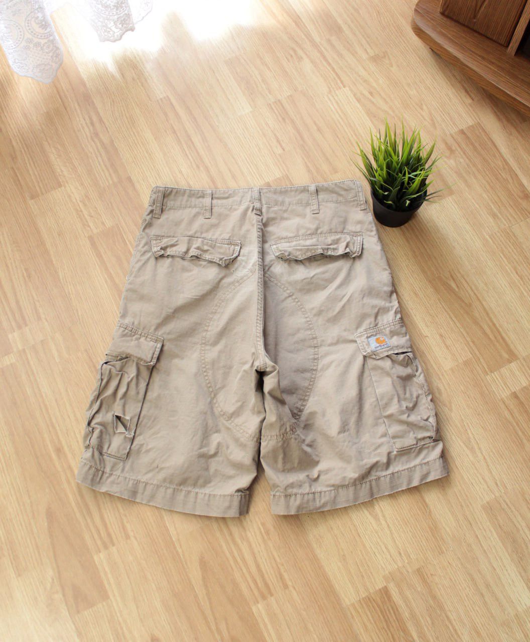Carhartt × Vintage 🔥 Carhartt Mens Cargo Shorts Work Logo Distressed Vintage Size US 32 / EU 48 - 1 Thumbnail