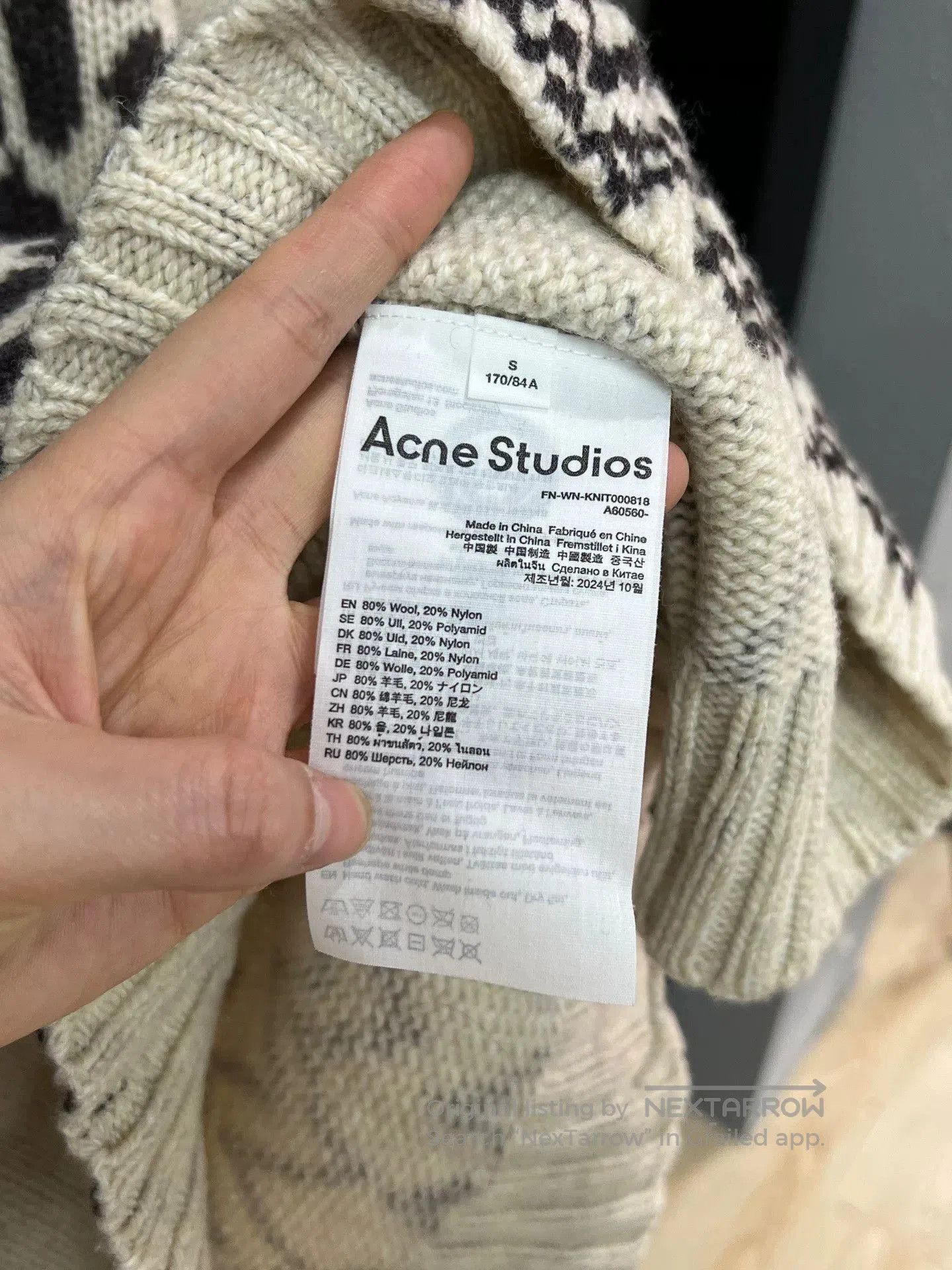 Acne Studios Acne Studios Dog Bow Sweater Size S. Size S / US 4 / IT 40 - 4 Thumbnail