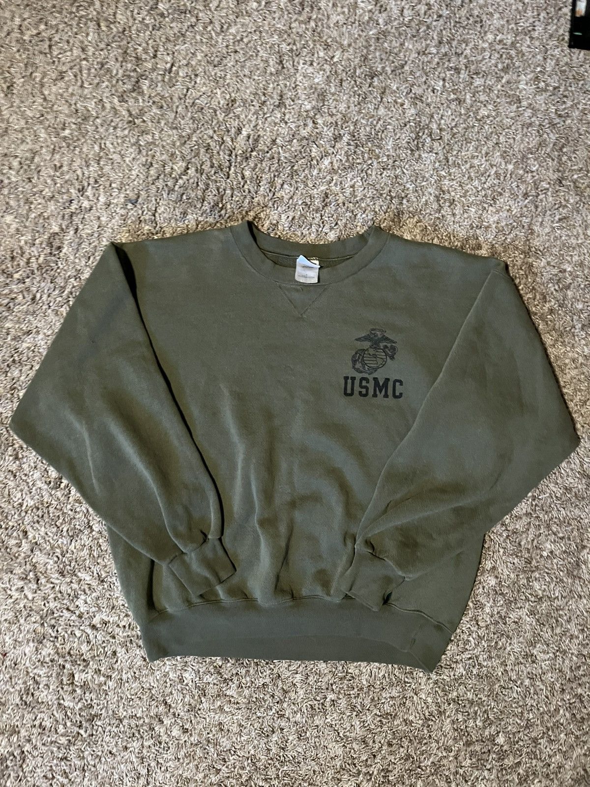 Soffe × Vintage Vintage USMC Marine Crewneck Size US L / EU 52-54 / 3 - 1 Thumbnail