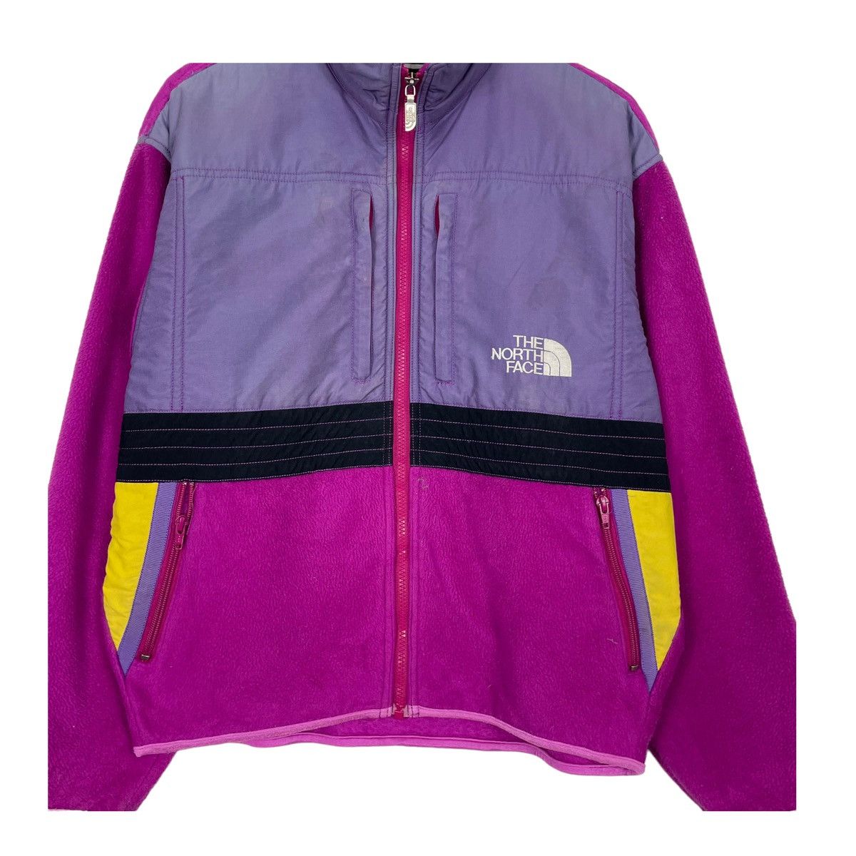 The North Face × Vintage 💥90s TNF SKI MULTICOLOUR HITECT BOMBER JACKET Size US L / EU 52-54 / 3 - 5 Thumbnail