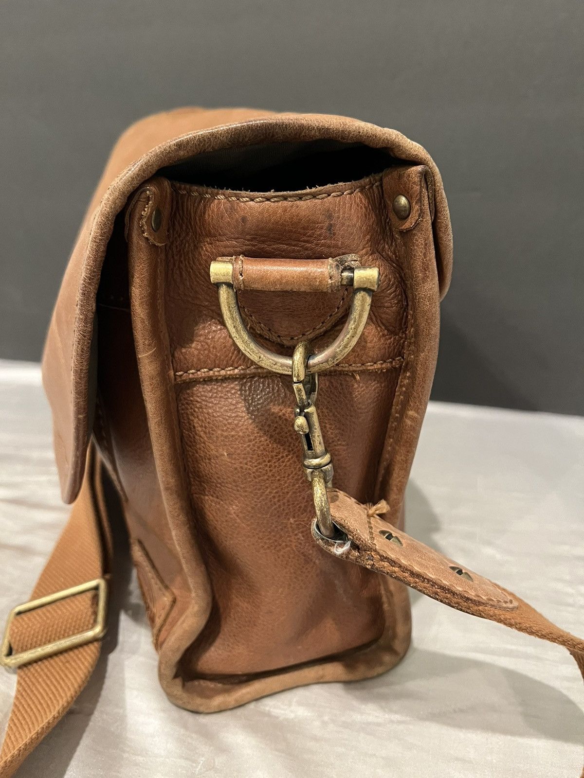 Fossil × Vintage Vintage Fossil Cognac Crossbody Messenger Bag 14x12 Size ONE SIZE - 3 Thumbnail