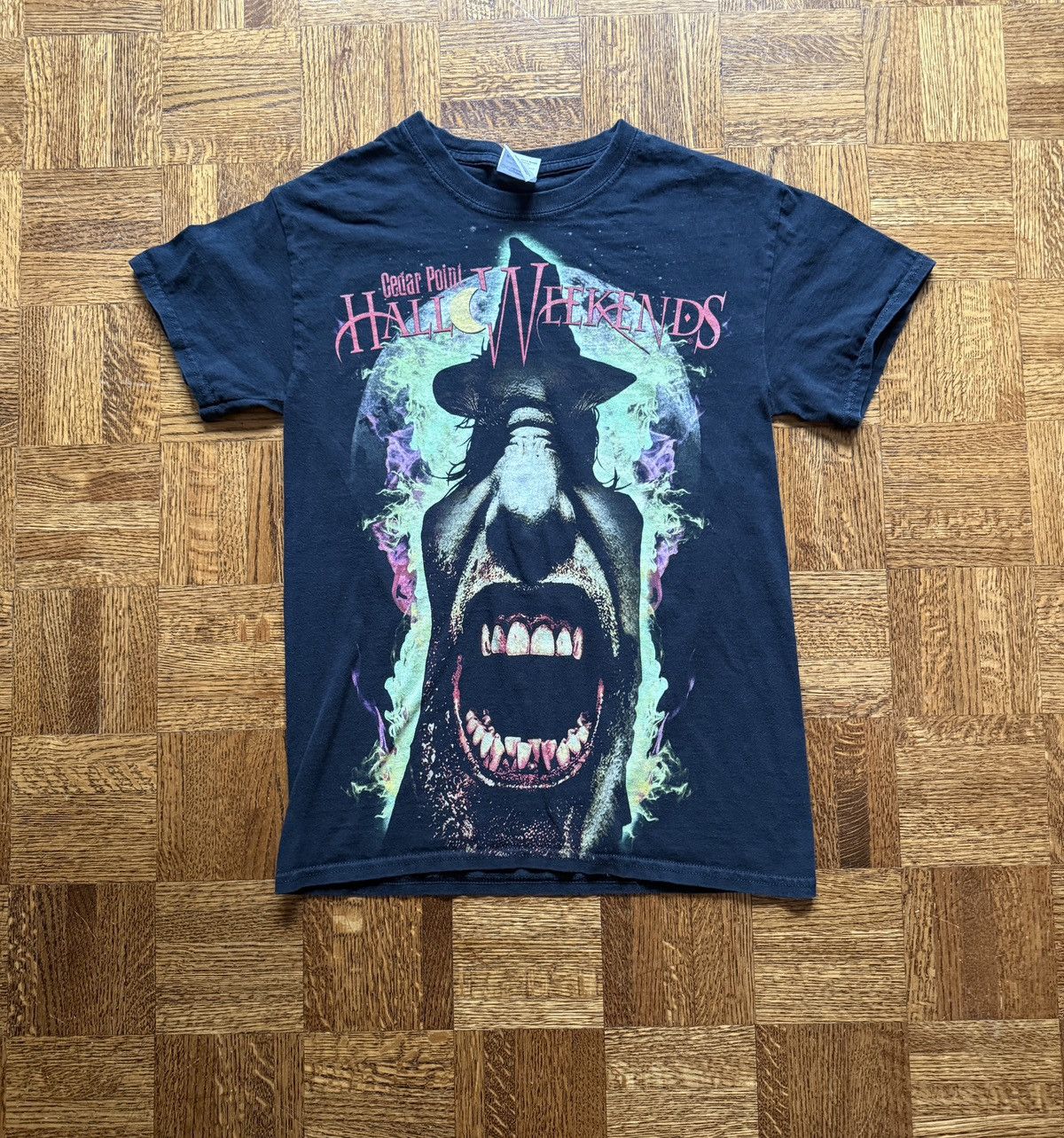 Japanese Brand Vintage Y2K Cedar Point Halloweekends Graphic Tee Size US S / EU 44-46 / 1 - 1 Thumbnail
