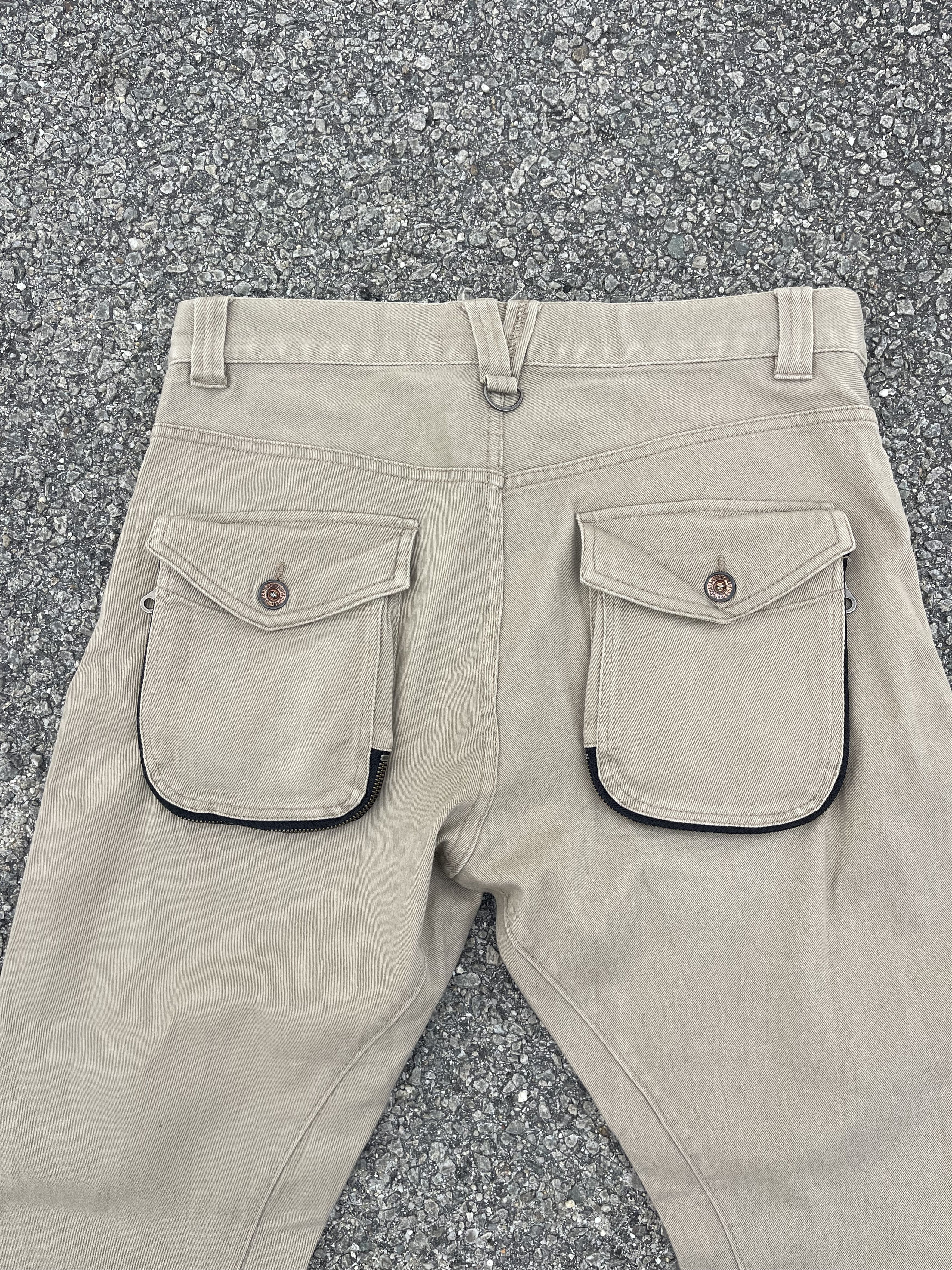 Beauty Beast × Hysteric Glamour × PPFM Vtg PPFM Curved Long Leg Beige Colour Slim Fit Travis Scott Size US 33 - 8 Thumbnail
