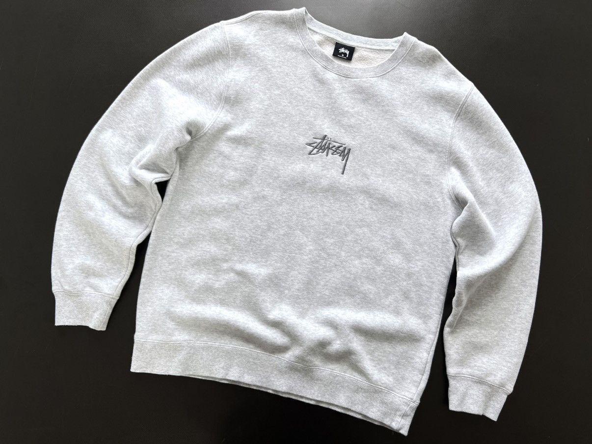Stussy × Vintage Stussy Embroidered Big Logo Cotton Sweatshirt Size M Y2k Size US M / EU 48-50 / 2 - 1 Thumbnail