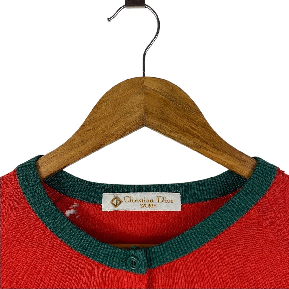 Christian Dior Monsieur × Vintage Vintage Distressed CHRISTIAN DIOR sports long sleeve tee Size S / US 4 / IT 40 - 5 Thumbnail