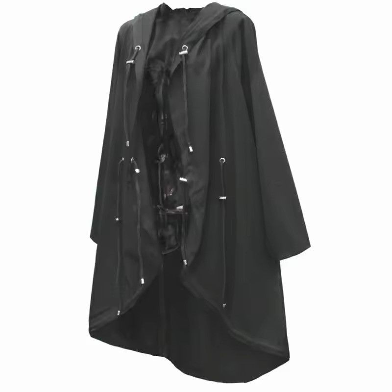 Japanese Brand Hip Hop Punk Trench Coat Hooded Cloak Size US L / EU 52-54 / 3 - 8 Thumbnail