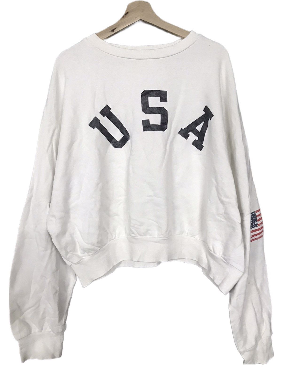 If Six Was Nine × The Unbranded Brand Baggy Sweatshirt Usa Crewneck Pullover Size L / US 10 / IT 46 - 1 Thumbnail