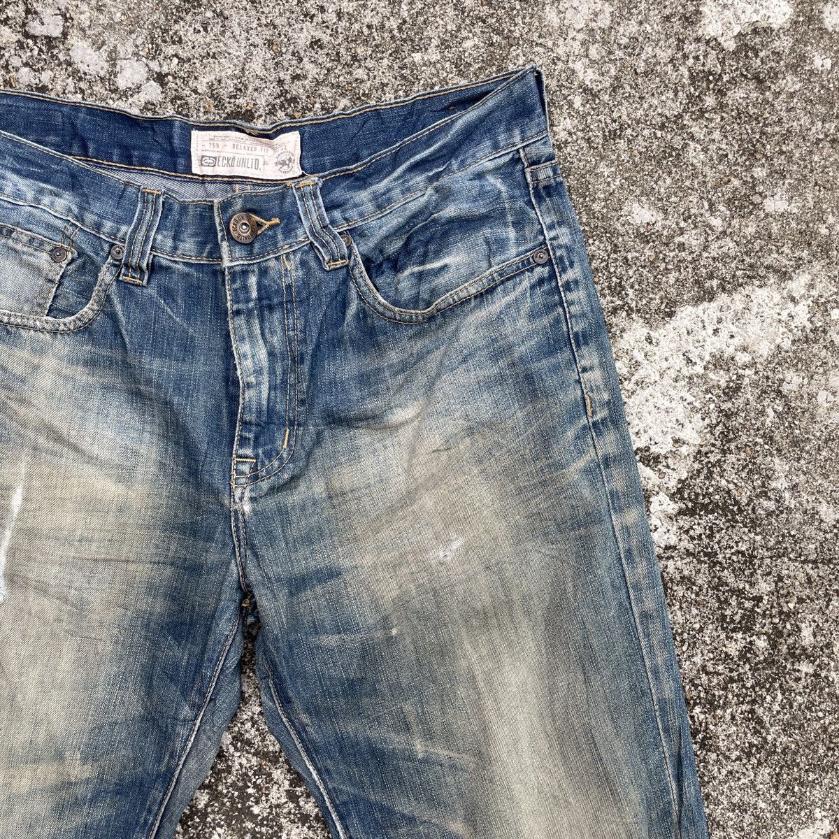 Ecko Unltd. Vintage Ecko Unltd Distressed Denim Jeans Size US 34 / EU 50 - 2 Thumbnail
