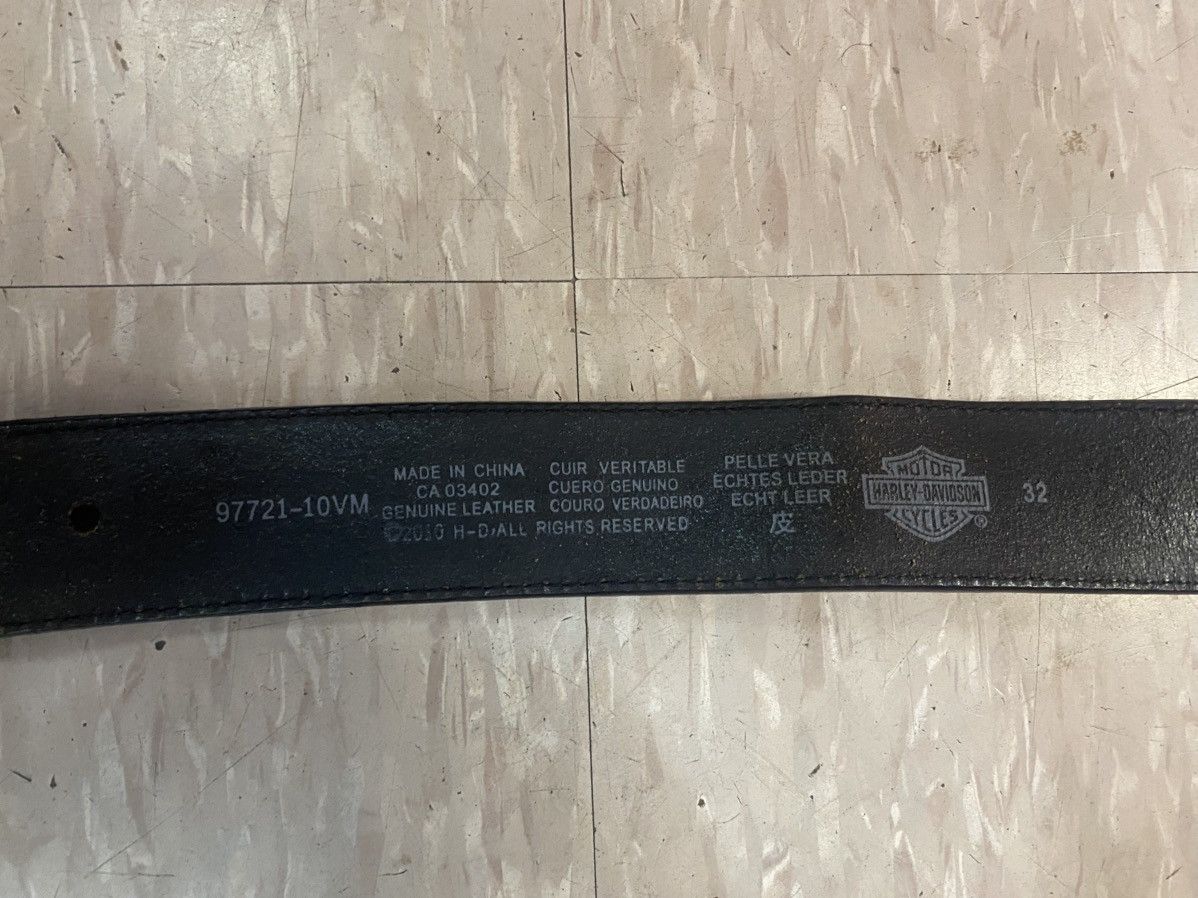 Harley Davidson × Vintage Harley davidson leather belt Size 32 - 6 Thumbnail