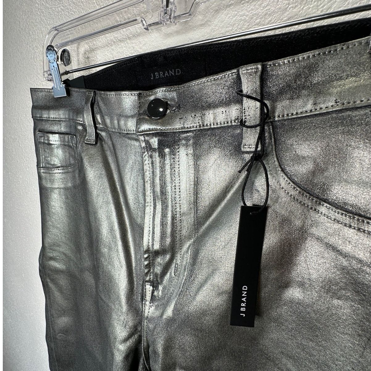 J Brand NWT J Brand Silver High Rise Crop Cigarette Jeans 32 / 14 Size 36" / US 14 / IT 50 - 11 Thumbnail
