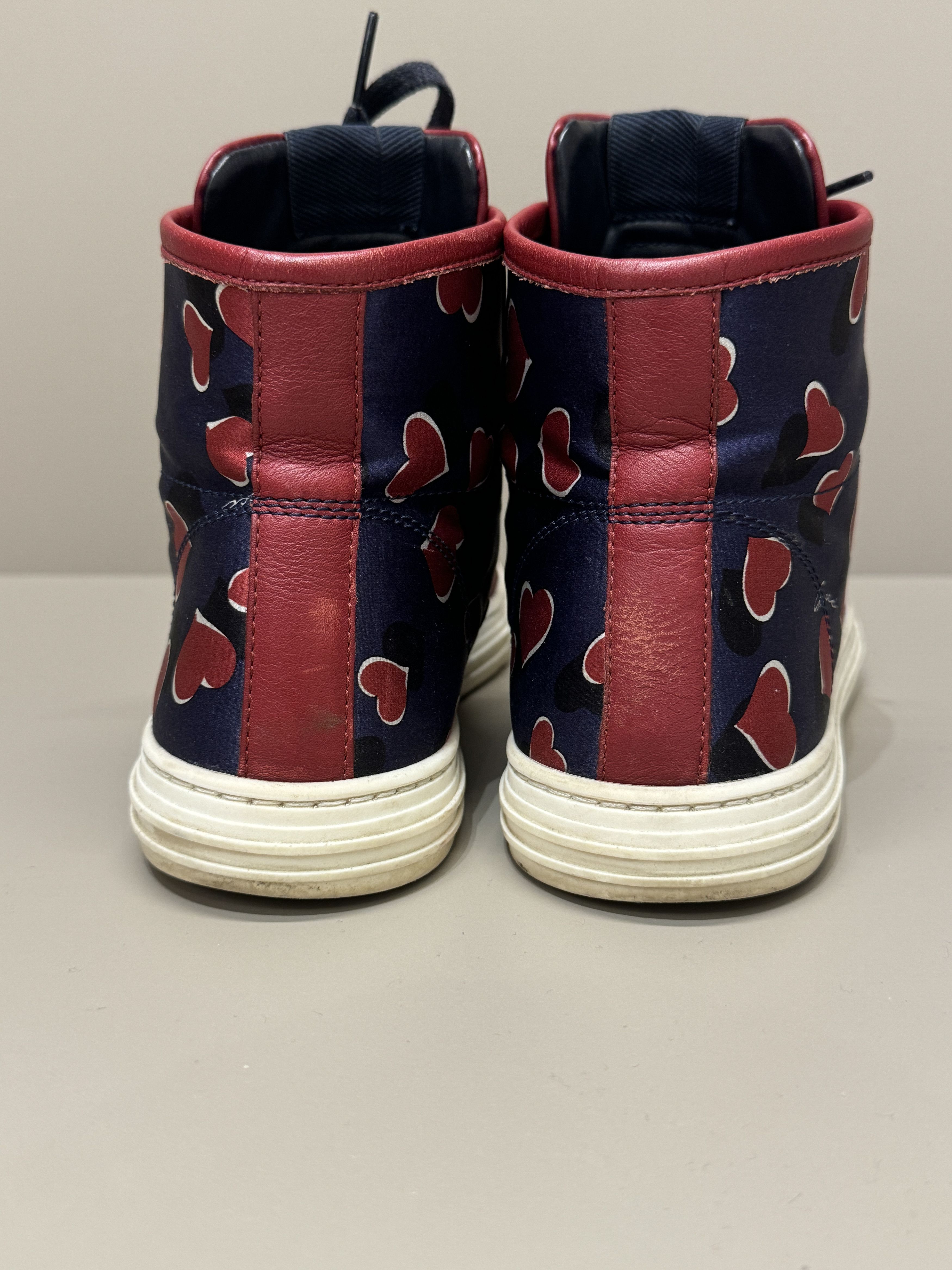 Gucci Gucci California heart print high-top sneakers Size US 7.5 / IT 37.5 - 3 Thumbnail