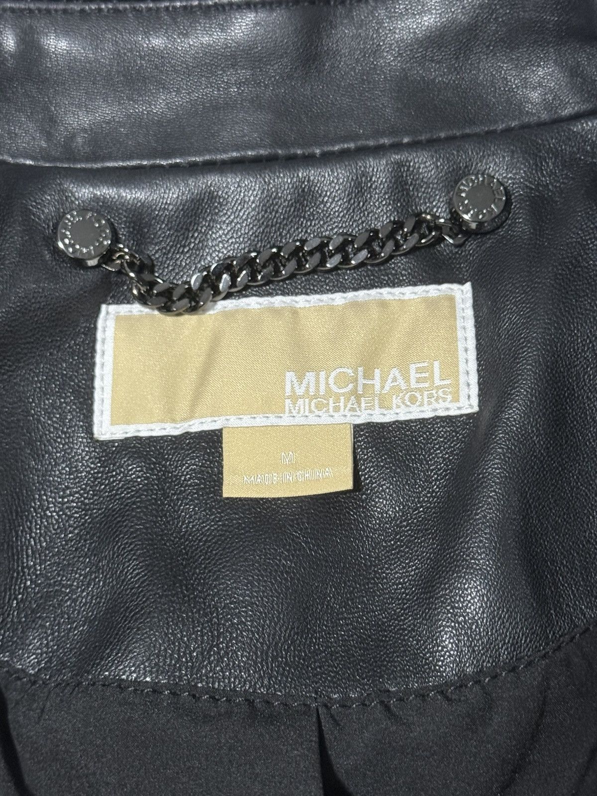 Michael Kors Michael Kors Womens Leather Jacket Size M / US 6-8 / IT 42-44 - 7 Thumbnail