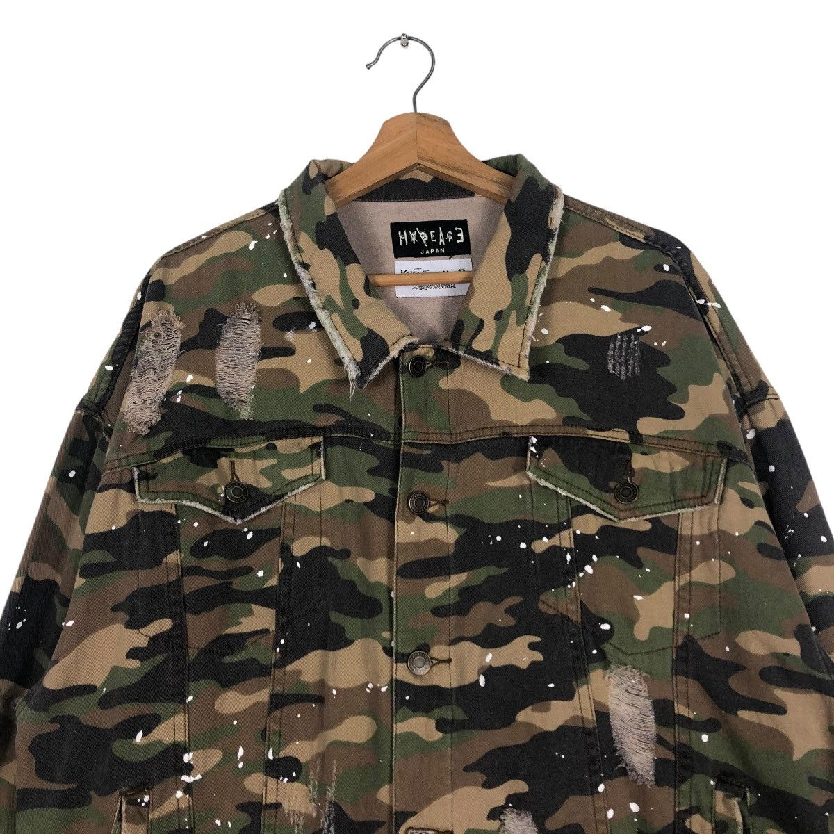 Japanese Brand 🔥BUTTON JACKET CAMOUFLAGE PUNK DESIGN HYPE ACE JAPAN Size US M / EU 48-50 / 2 - 3 Thumbnail