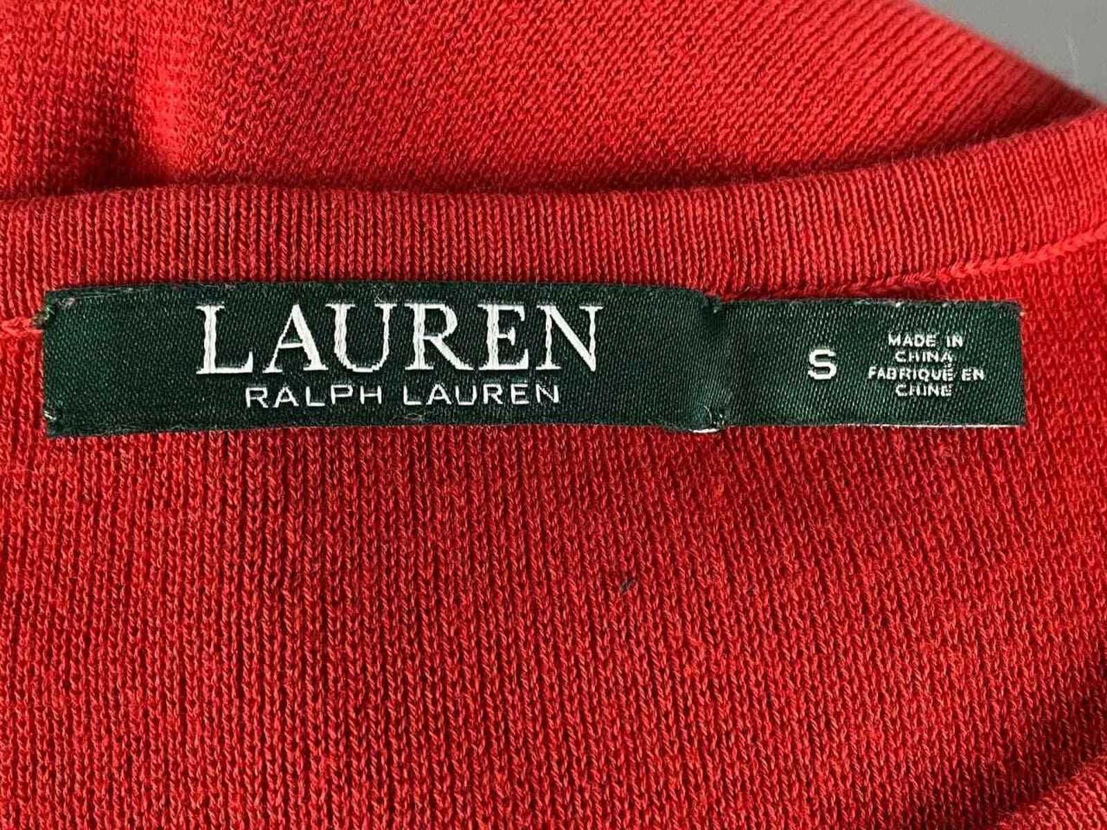Lauren Ralph Lauren Ladies Lauren Ralph Lauren Black Label Red Midi Dress Size S Size S / US 4 / IT 40 - 8 Thumbnail