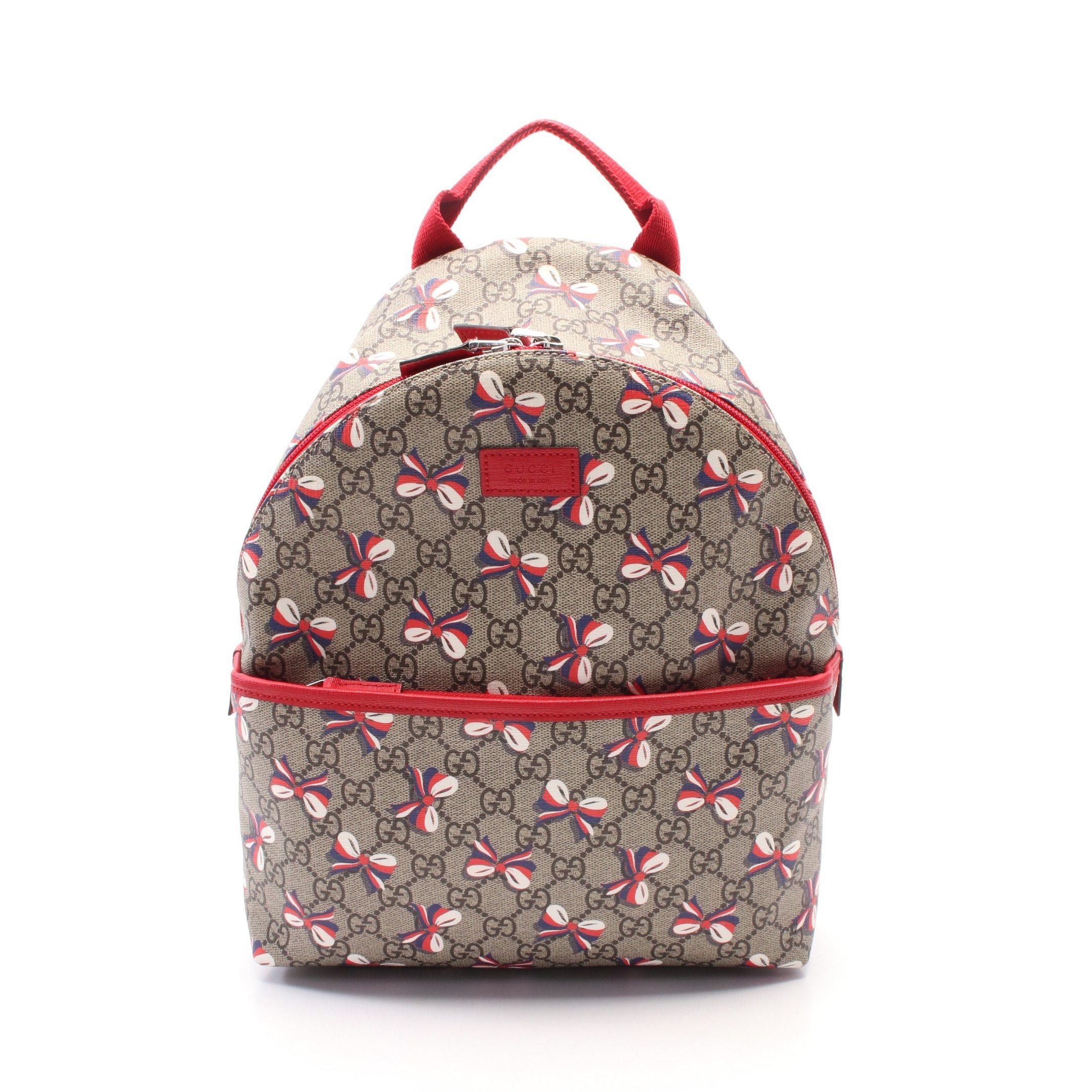 Gucci Gucci Children'S Gg Supreme Backpack Rucksack Leather Beige Brown Multicolor Size ONE SIZE - 1 Thumbnail