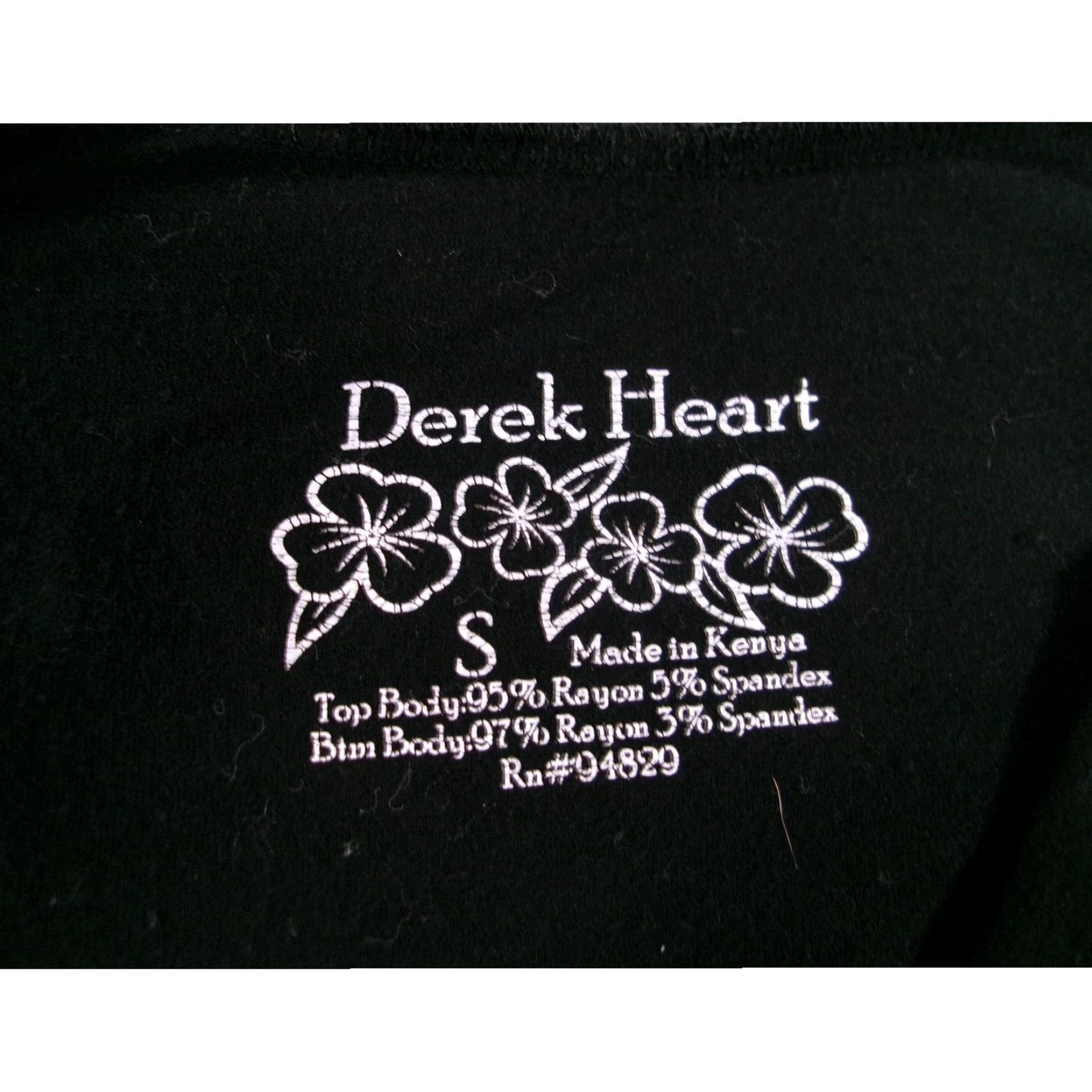 Vintage Derek Heart Top Womens Black Small Tunic Minimal Capsule Causal Base Layer Day Size S / US 4 / IT 40 - 6 Thumbnail