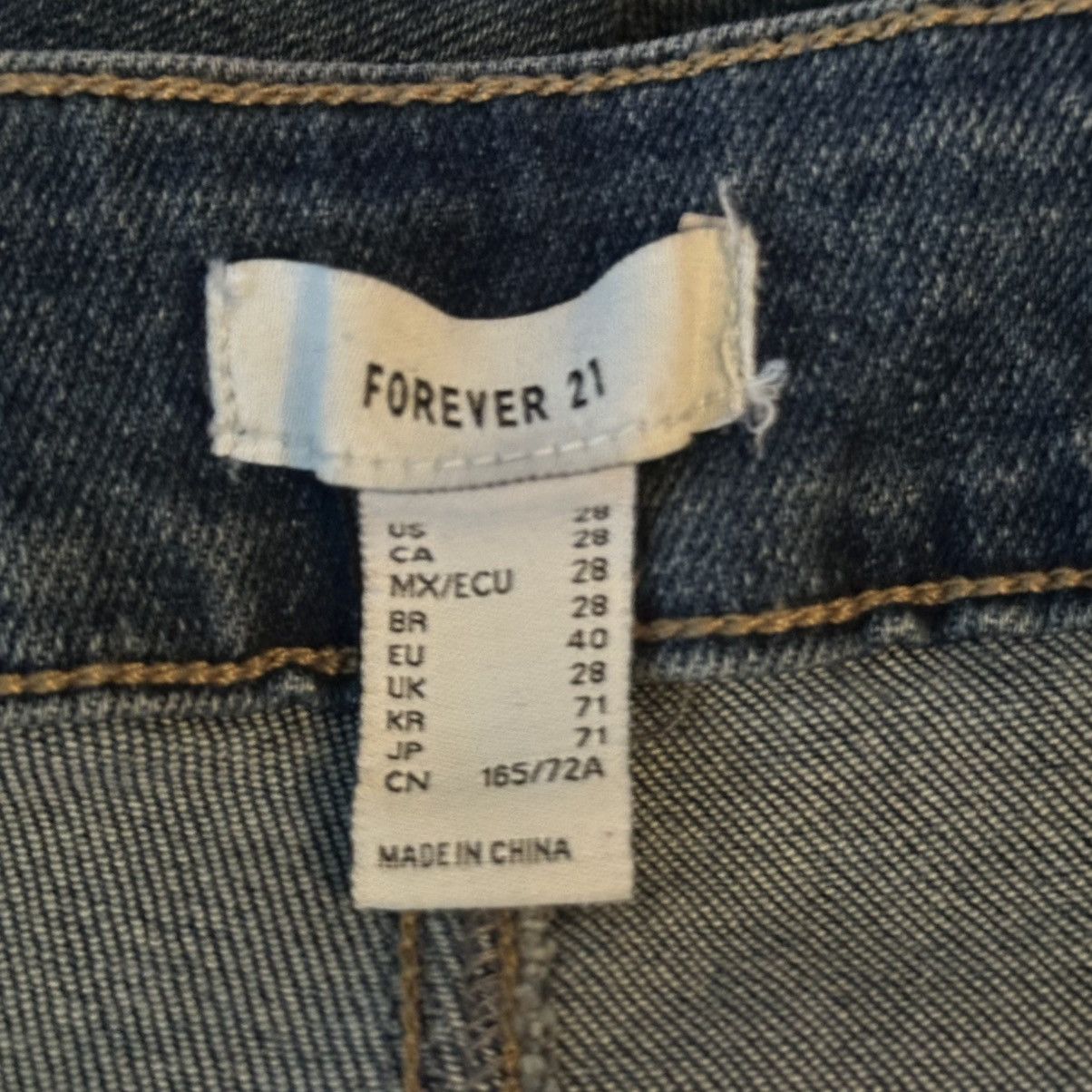 Forever 21 Forever 21 high rise cargo pocket flare leg jeans Size 28" / US 6 / IT 42 - 6 Thumbnail