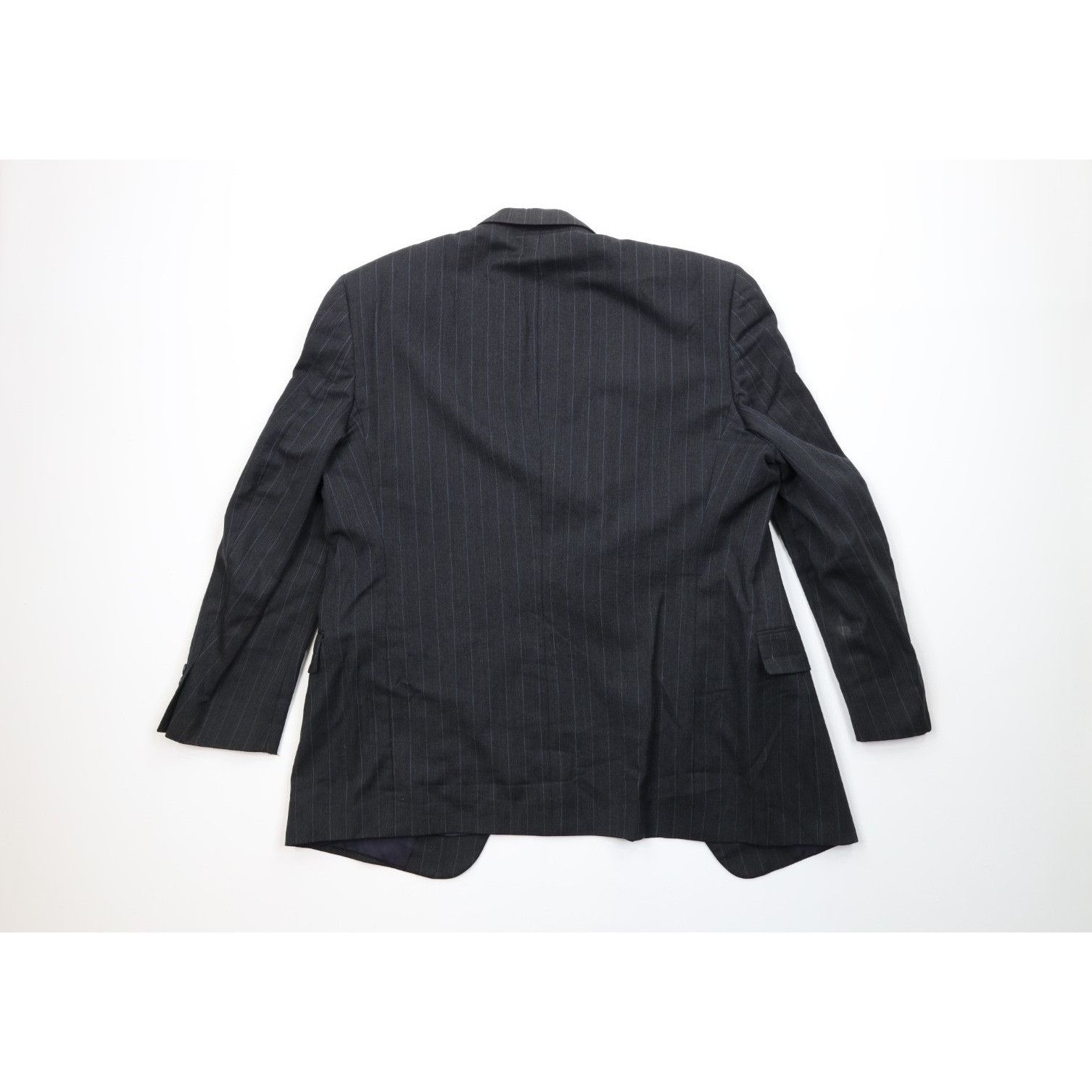 Vintage Vintage 90s Streetwear 2 Piece Wedding Wool Pinstriped Suit Size 42R - 11 Thumbnail