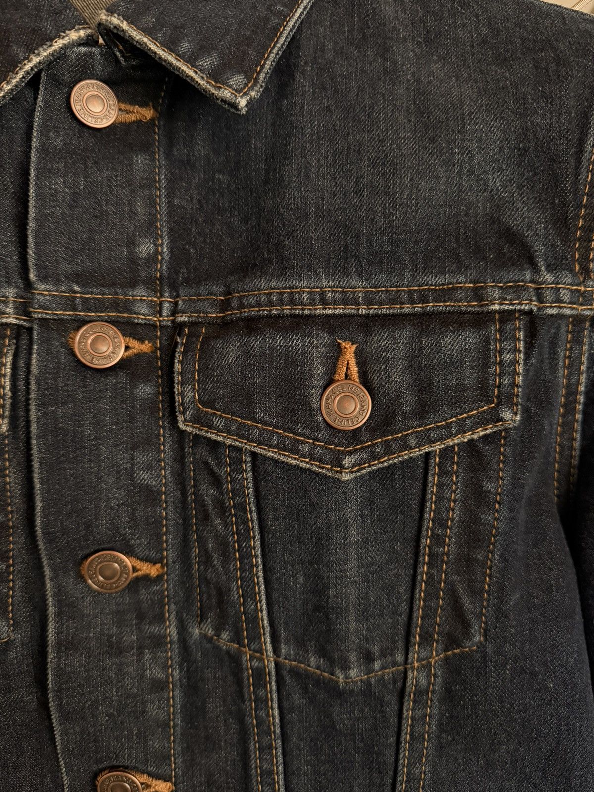 Celine Celine Trucker Jacket in Dark Indigo Size US S / EU 44-46 / 1 - 4 Thumbnail