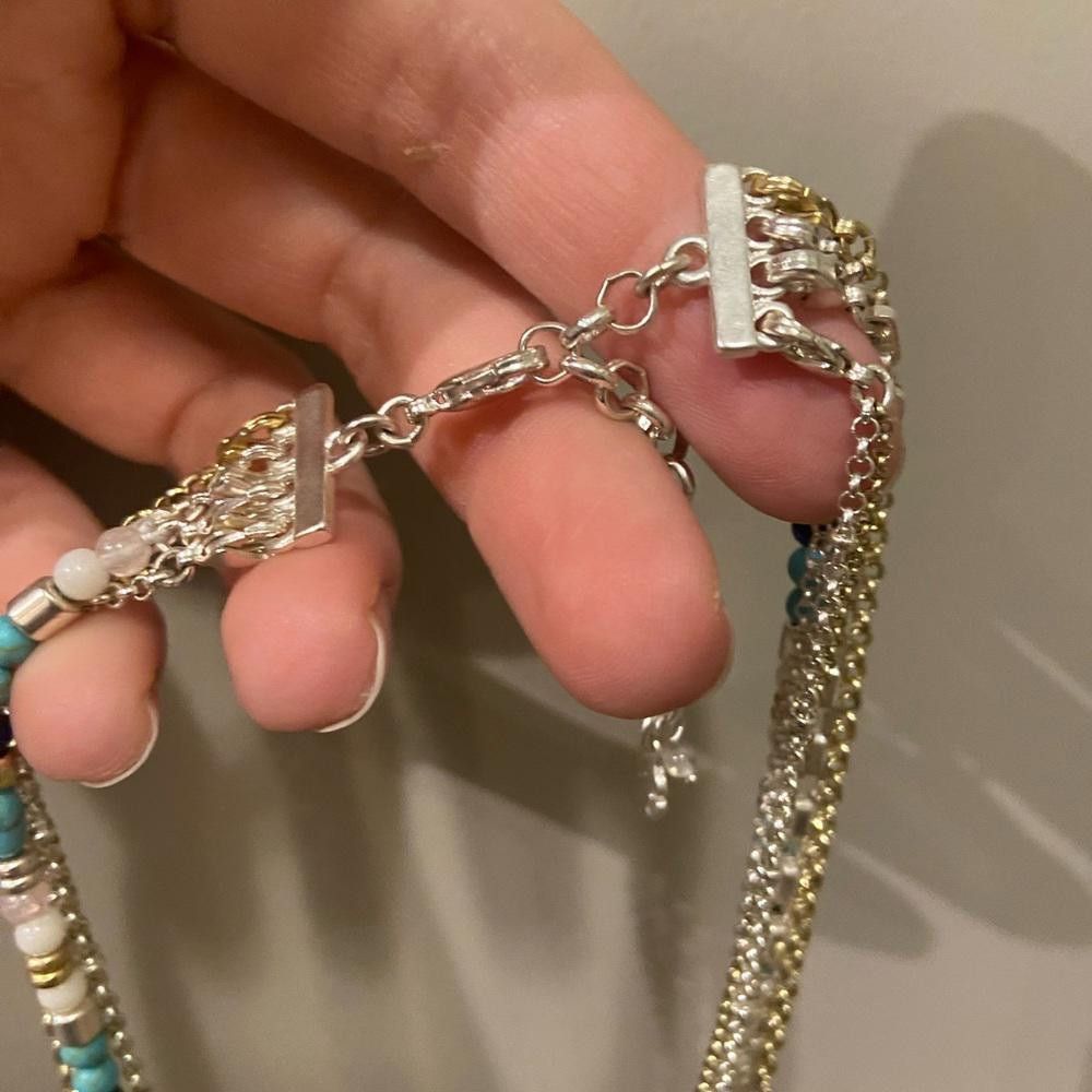 Designer Layered Chain Necklace Size ONE SIZE - 3 Thumbnail