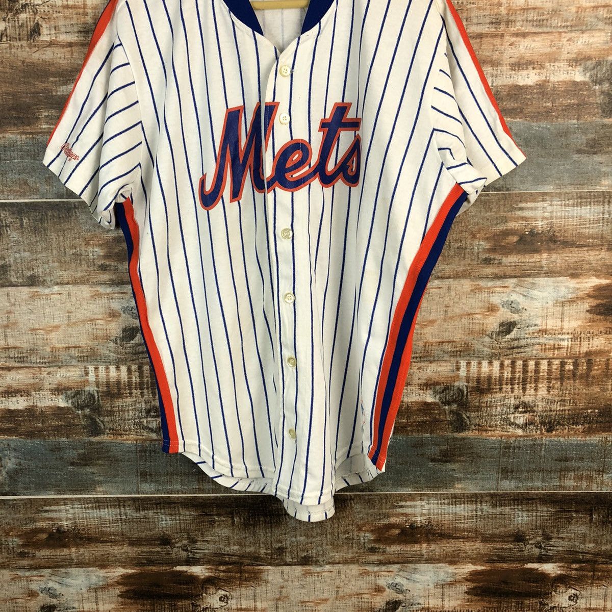 MLB Major League Mets MLB made in usa White Jersey #A2353 Size US L / EU 52-54 / 3 - 3 Thumbnail