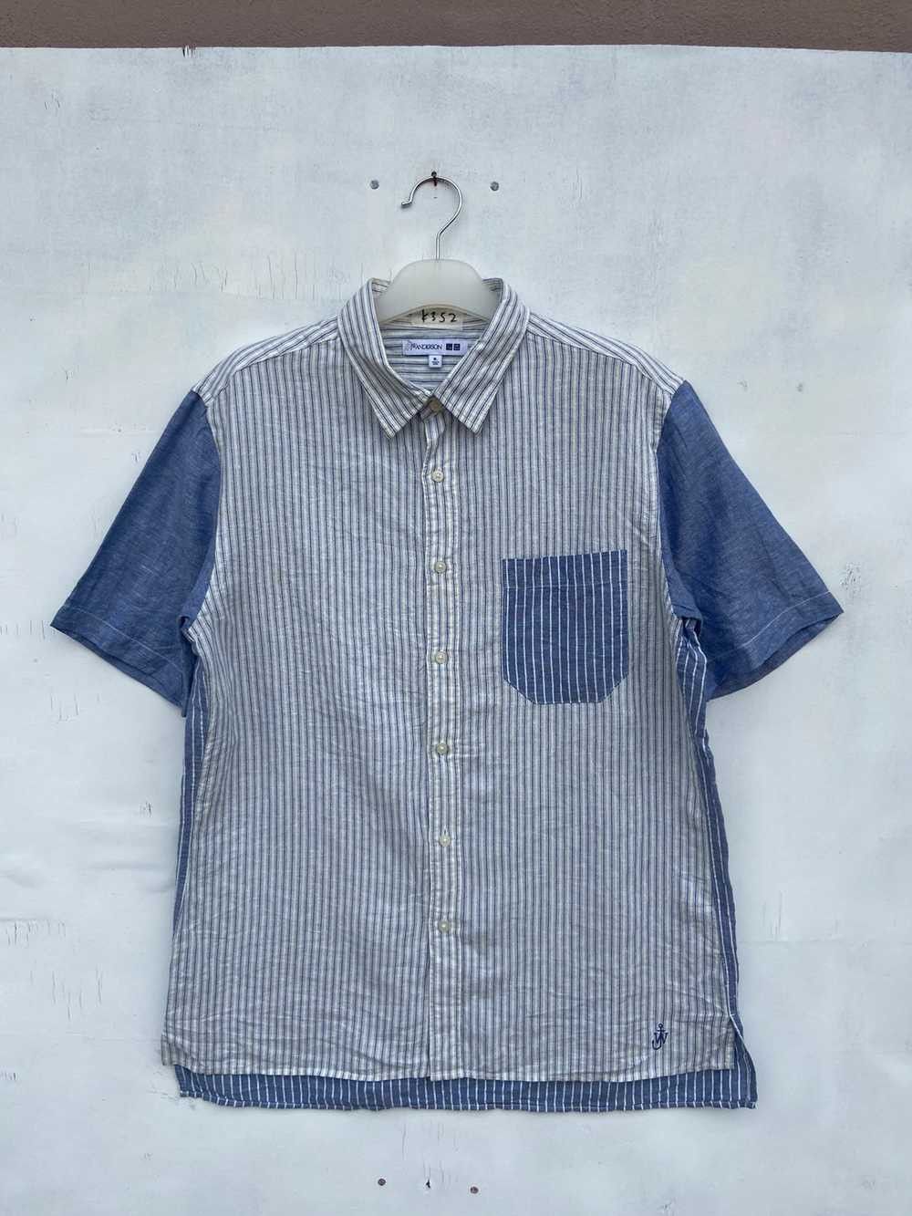 JW Anderson × Uniqlo Uniqlo x JW Anderson Striped Linen/Cotton Shirt Size US XL / EU 56 / 4 - 1 Thumbnail