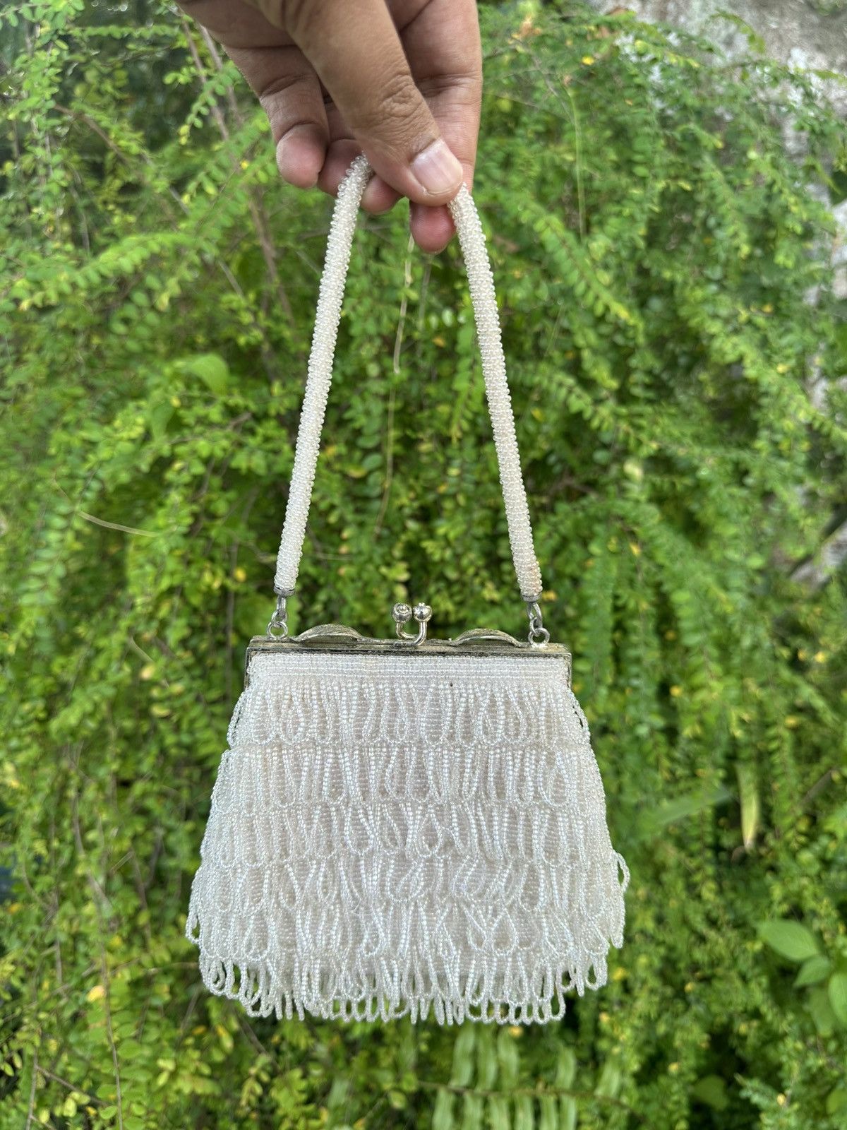 Handmade 🔥FREE SHIPPING🔥HANDMADE BEADED BAG WOMEN DINNER GALA Size ONE SIZE - 2 Thumbnail