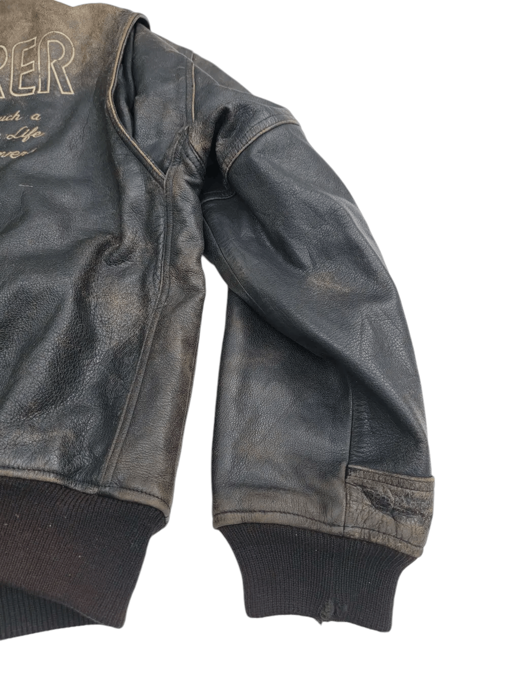 Vintage Vintage Kushitani Leather Jacket Embroided Logo Size US L / EU 52-54 / 3 - 5 Thumbnail