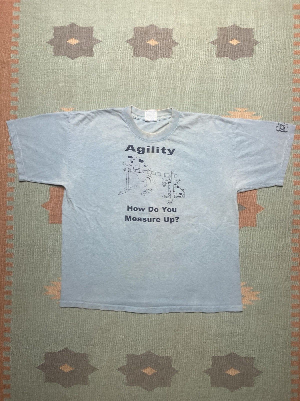 Gildan × Vintage 90s graphic t shirt agility how you measure up dog funny XL Size US XL / EU 56 / 4 - 1 Thumbnail