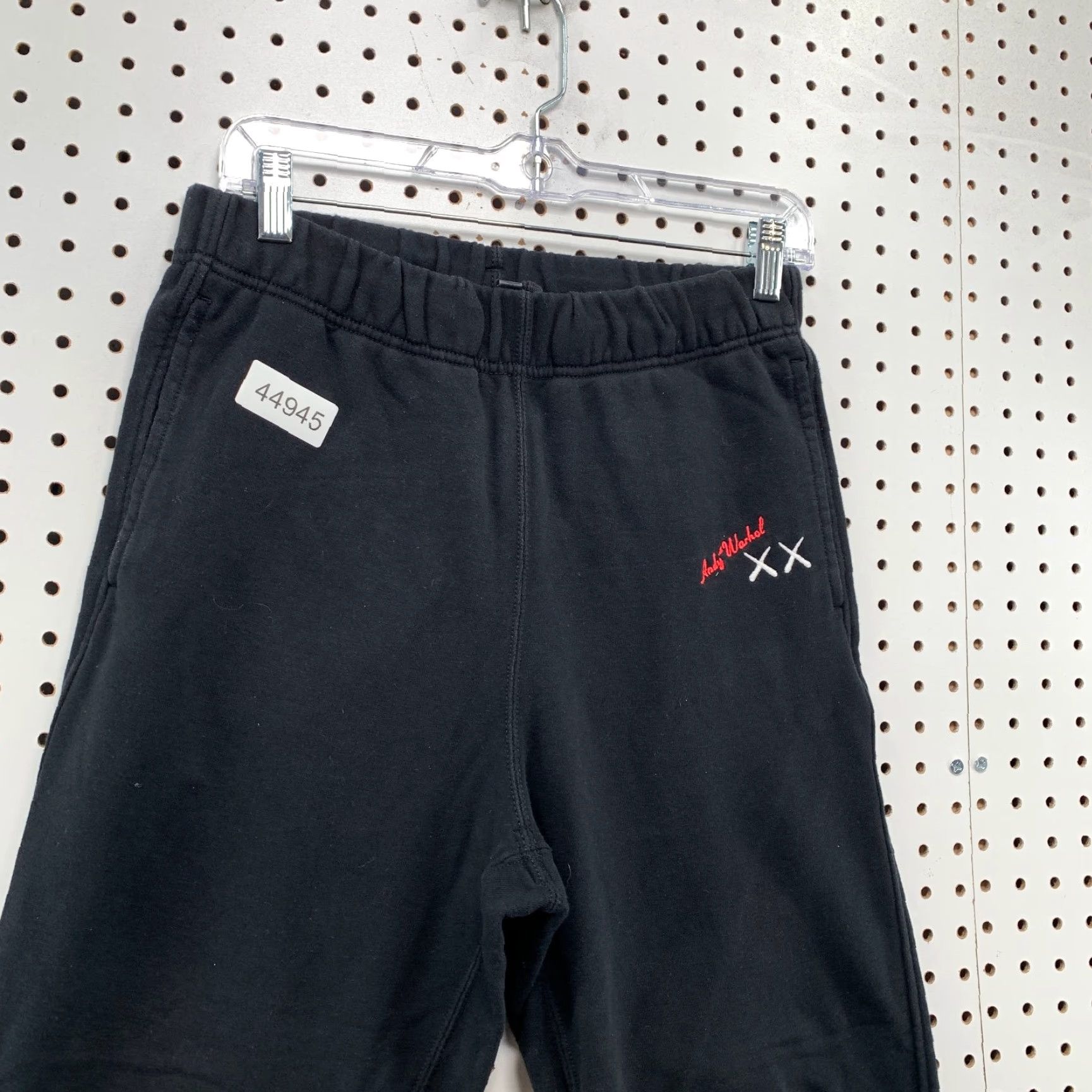 Uniqlo VINTAGE UNIQLO Kaws Warhol Sweatpants Mens Small Black Relaxed Fit Fleece 28x26 Size US 28 / EU 44 - 4 Thumbnail
