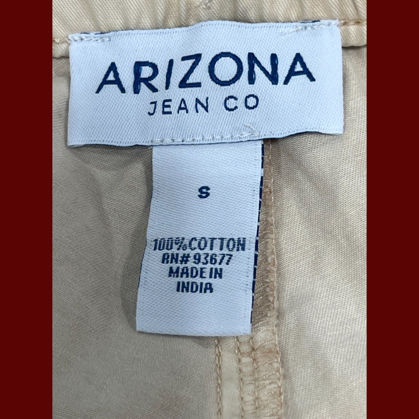Arizona Jean Co. Arizona - Women's Low Rise Pull-On Short Juniors - Beige - S Size 30" / US 8 / IT 44 - 11 Thumbnail