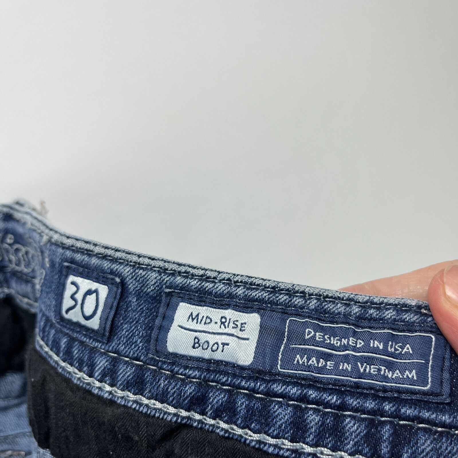 Miss Me × Vintage Vintage Y2K Miss Me Jeans Mid Rise Boot Flare Size 30 x 34 Size 30" / US 8 / IT 44 - 7 Thumbnail
