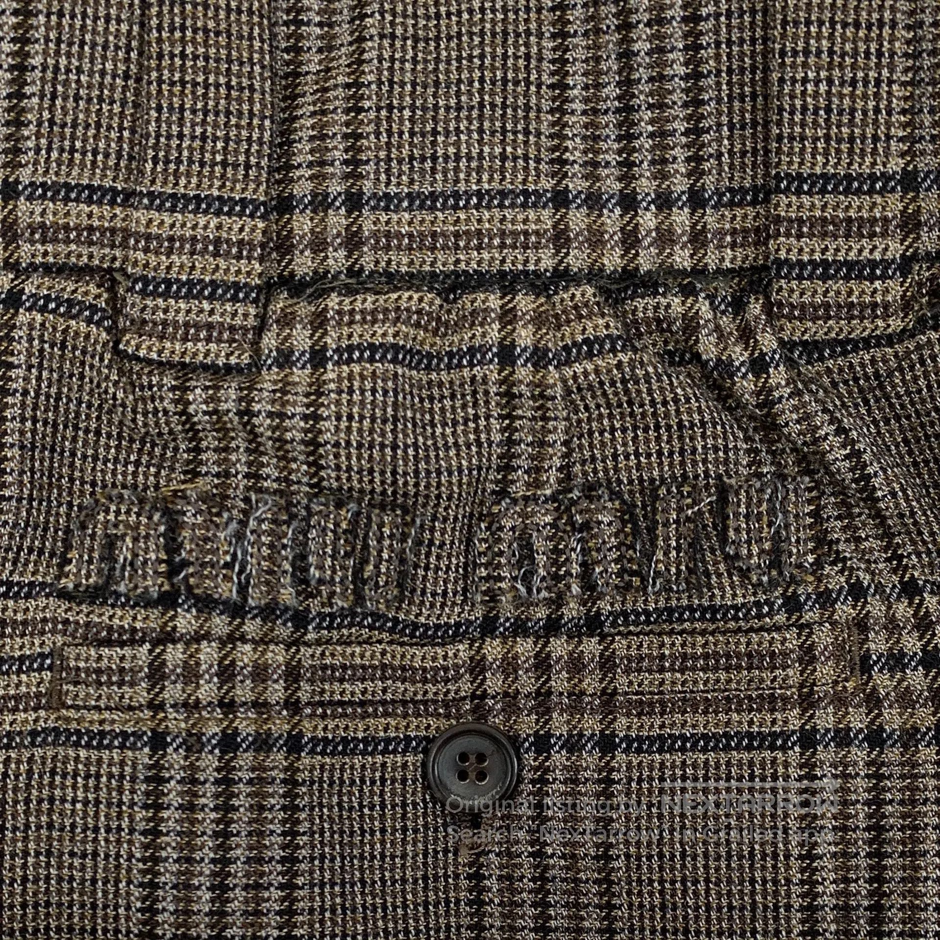 Miu Miu Miu Miu Dark Brown Plaid Logo Letter Embroidered Casual Sh Size 24" / US 00 / IT 34 - 6 Thumbnail