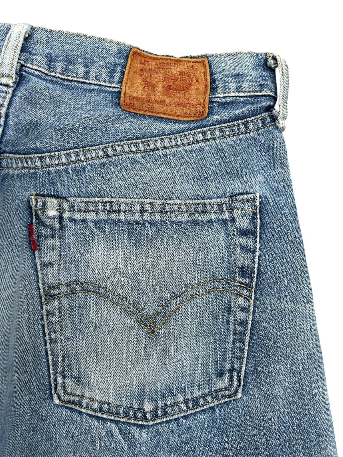 Kapital Vintage Levis Big E Selvedge Distressed Repair Denim Jeans Size US 31 - 11 Thumbnail