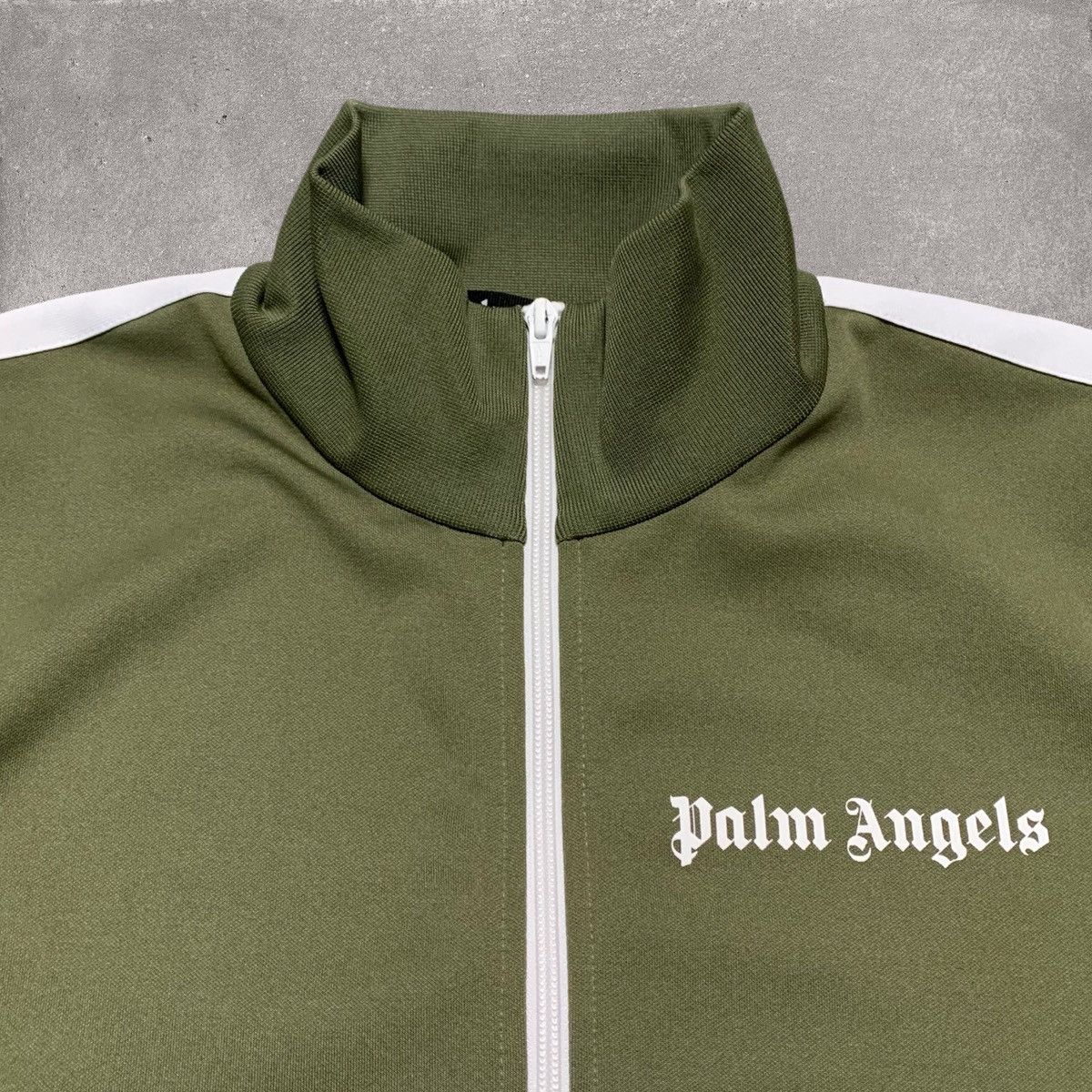 Palm Angels Palm Angels Large Track Jacket Classic Khaki Green Jacket Size US L / EU 52-54 / 3 - 3 Thumbnail