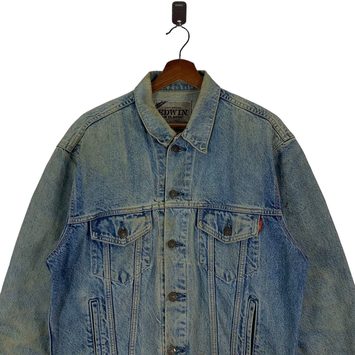 Edwin × Vintage VINTAGE 90s EDWIN CLASSIC DENIM TRUCKERS JACKET Size US XL / EU 56 / 4 - 3 Thumbnail