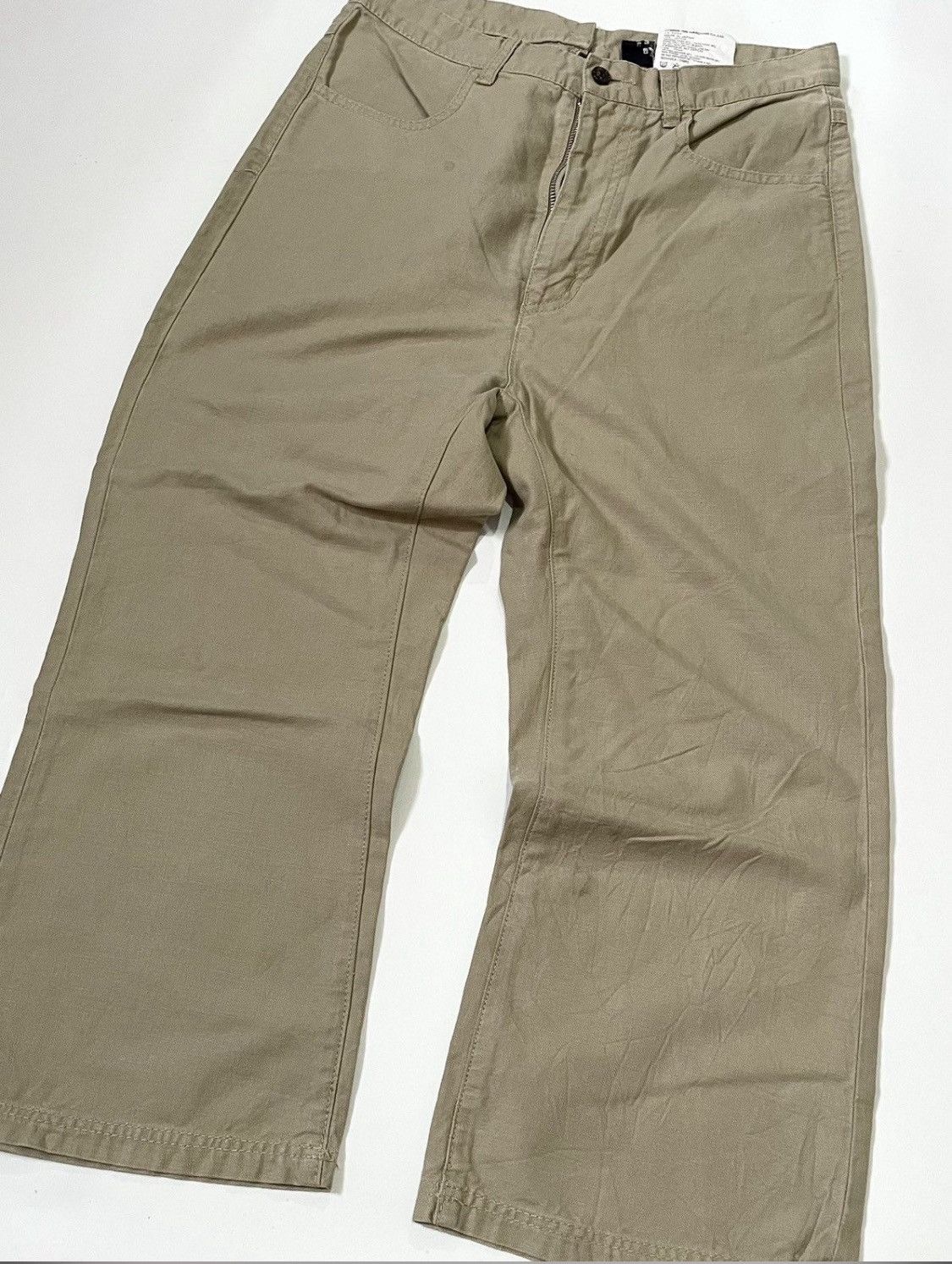 Comme des Garcons Tricot cdg AD2002 classic straight cream trousers Size US 30 / EU 46 - 2 Thumbnail