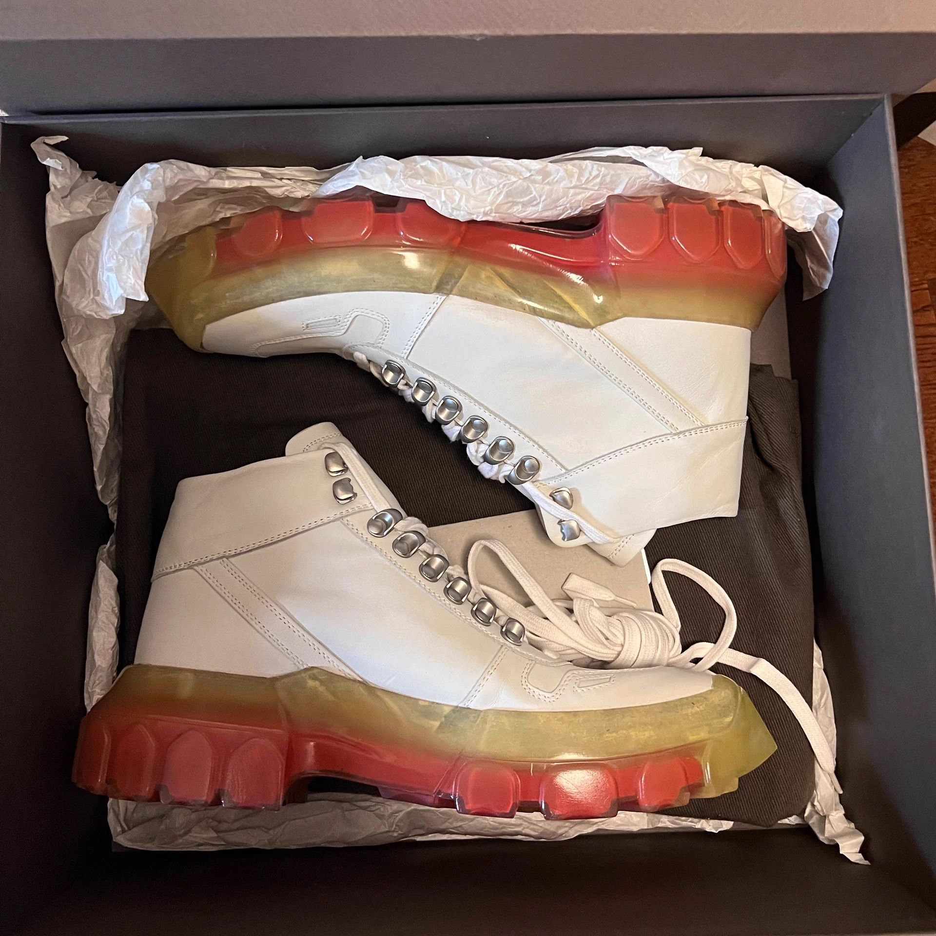 Rick Owens Rickowens Rainbow Leather Military Boots Size US 8 / EU 41 - 2 Thumbnail