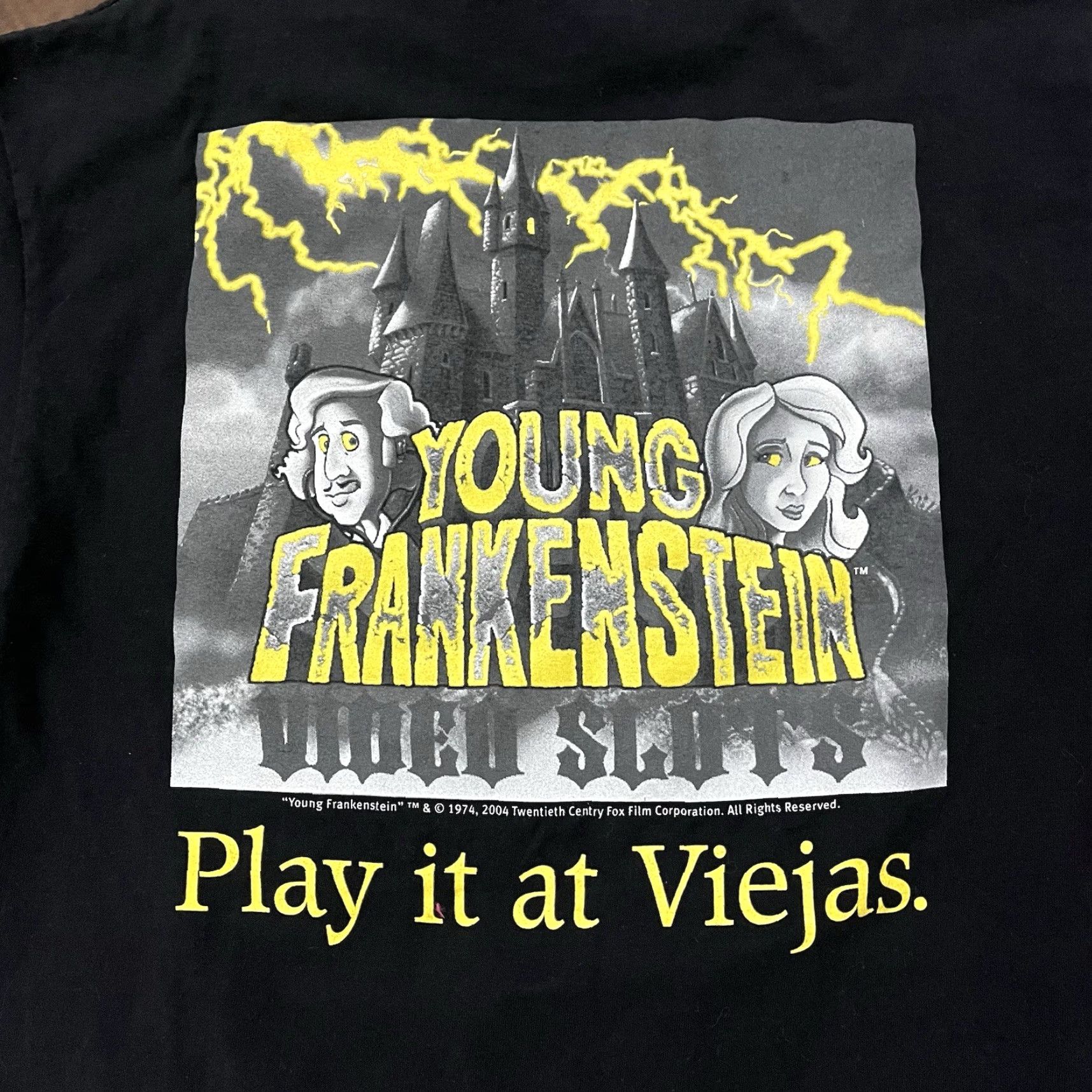 Vintage VINTAGE Tennessee River Frankenstein T-Shirt Mens Large Black Horror Music Movie Promo 70s 80s Size US L / EU 52-54 / 3 - 2 Thumbnail