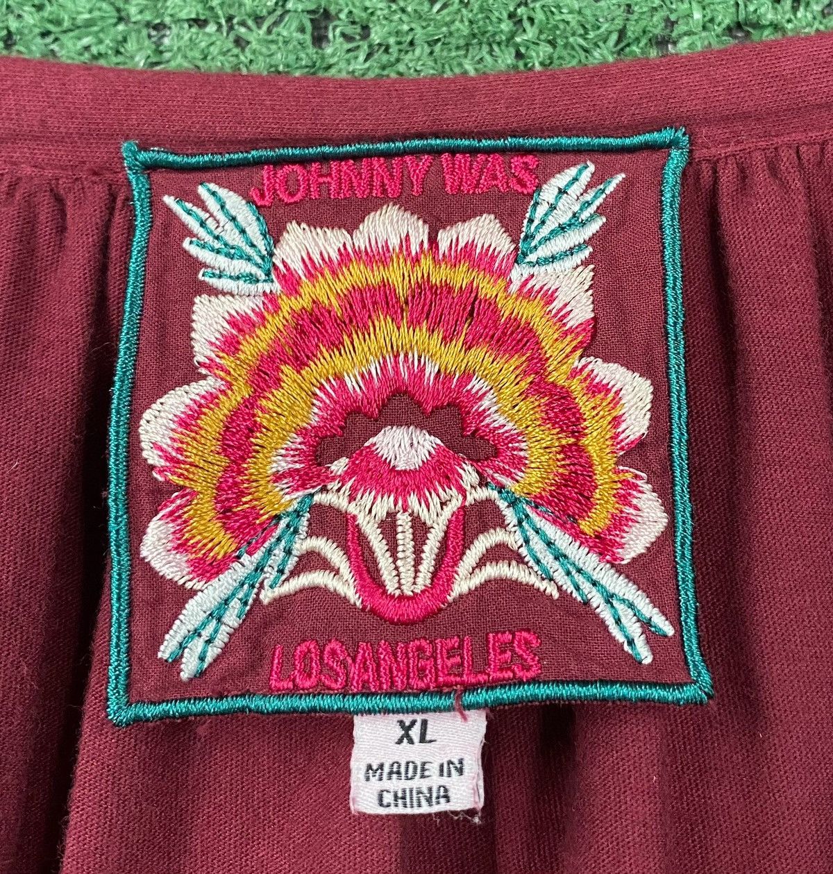 Johnny Was Marcella Embroidered Floral Tunic Blouse XL