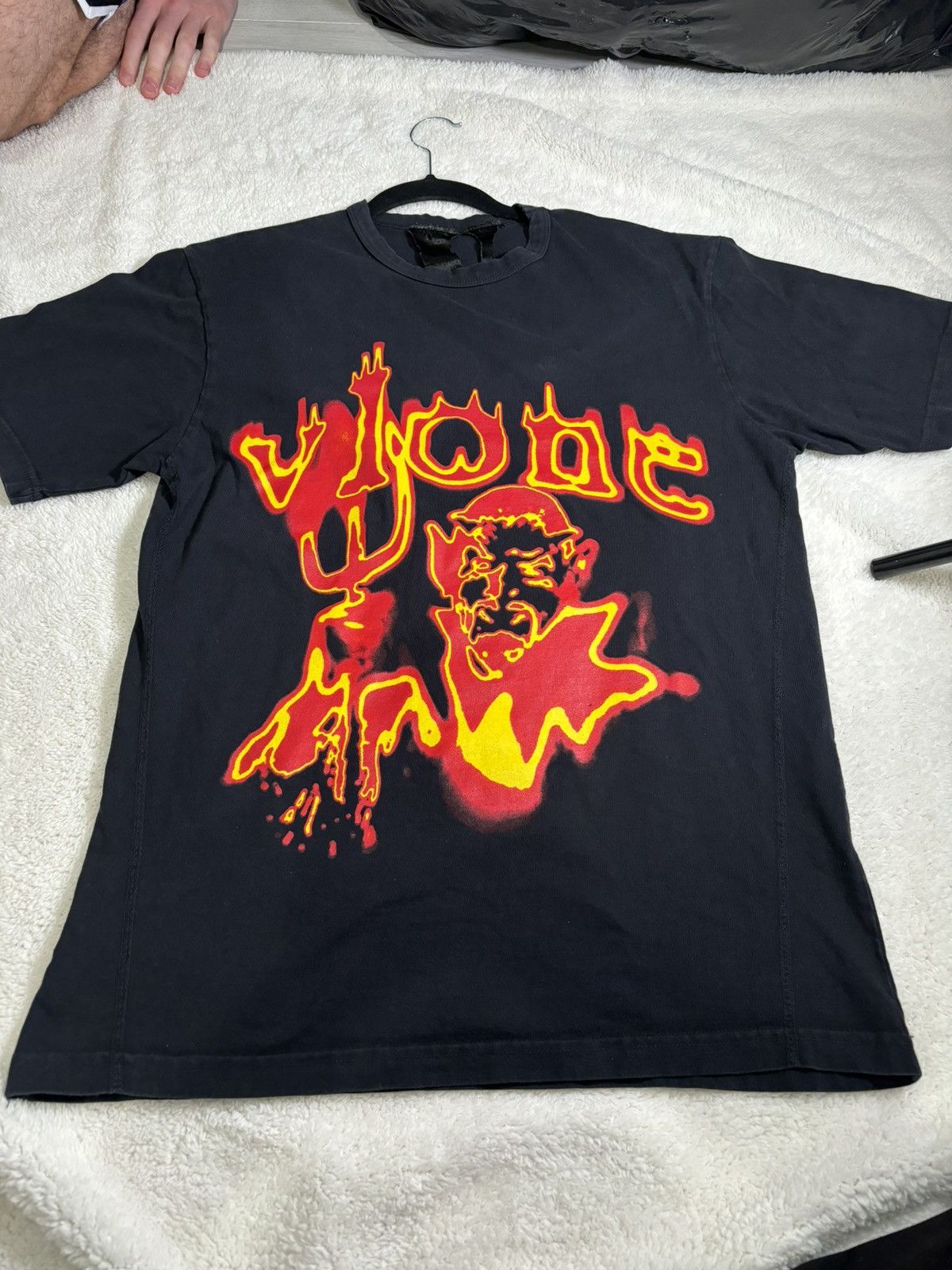 image of Vlone Devil Spit Tee in Black, Men's (Size Medium)