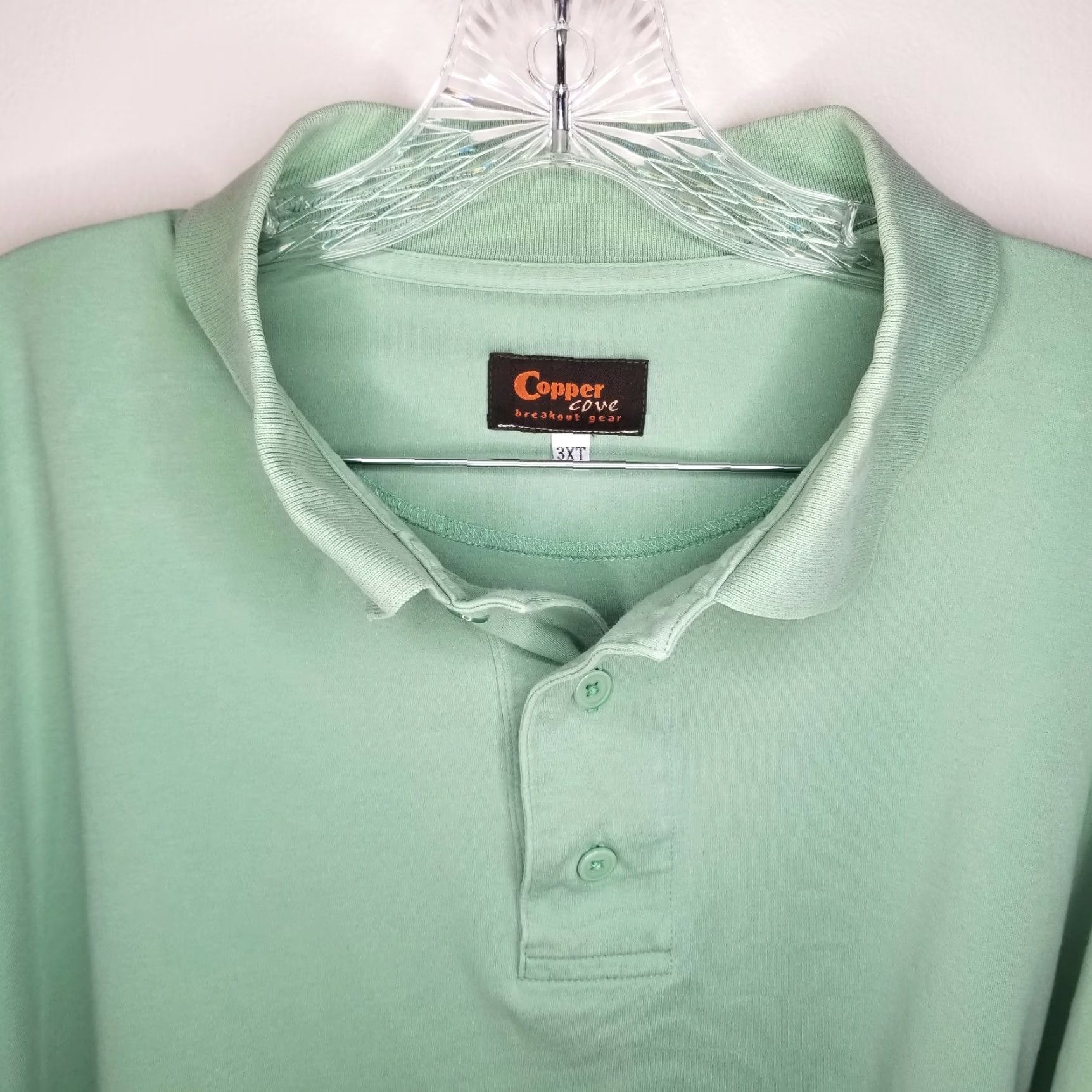 Vintage Copper Cove Breakout Gear Polo Green Short Sleeve Mens 3XT Size 3XT Big & Tall Size US XXL / EU 58 / 5 - 3 Thumbnail