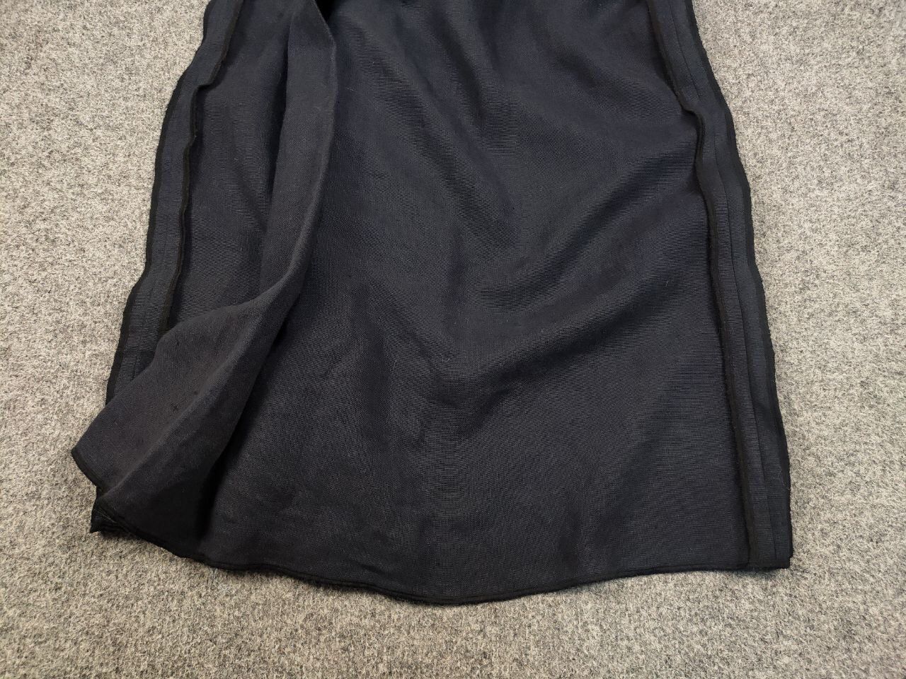 Other Christa De Carouge Design Dark Linen Pocket Wide Skirt Size 32" / US 10 / IT 46 - 7 Thumbnail