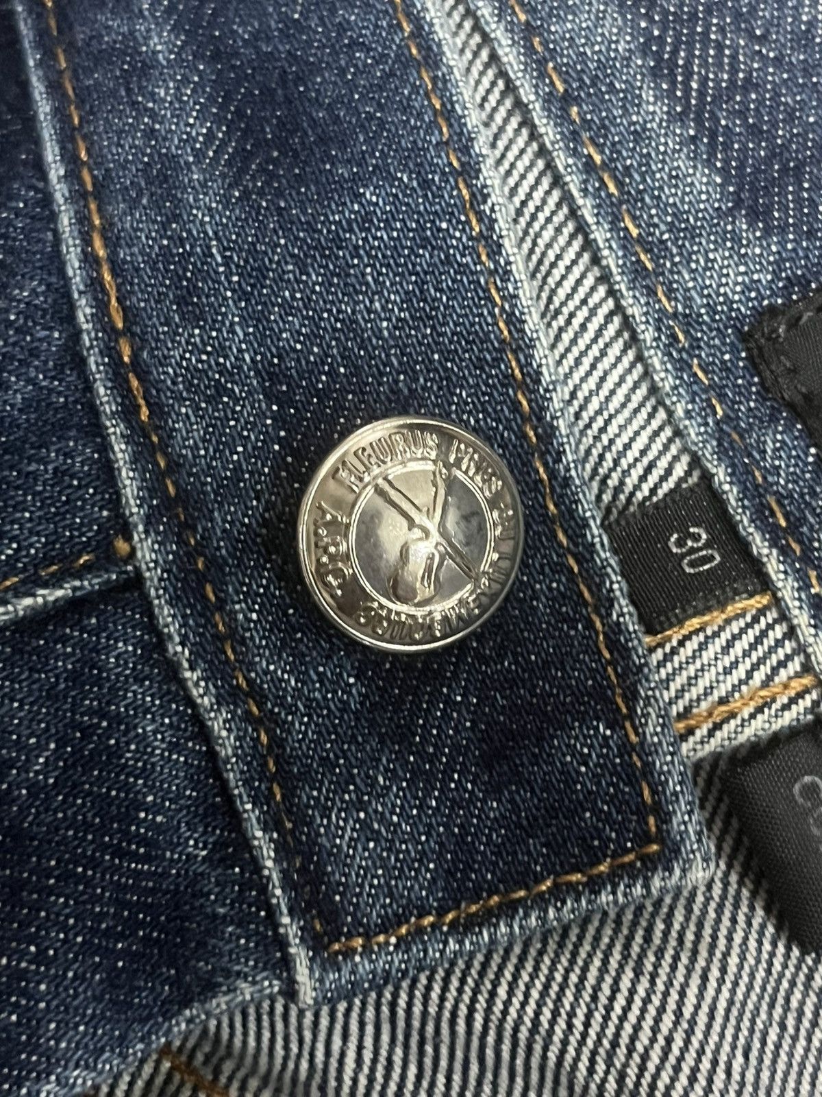 A.P.C. × Kanye West Vintage A.P.C Cure Blue Faded Washed Straight Tapered Jeans Size US 30 / EU 46 - 7 Thumbnail